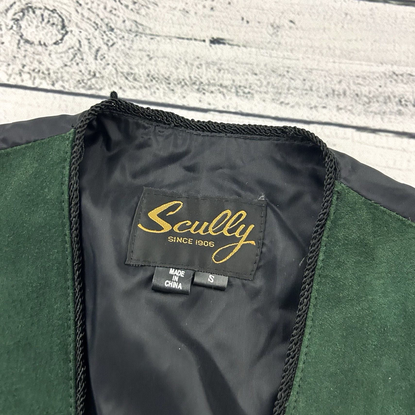 Scully Scully Vest Snap Button Suede Green Women's Small VINTAGE? (not applicable) Size S / US 4 / IT 40 - 2 Thumbnail
