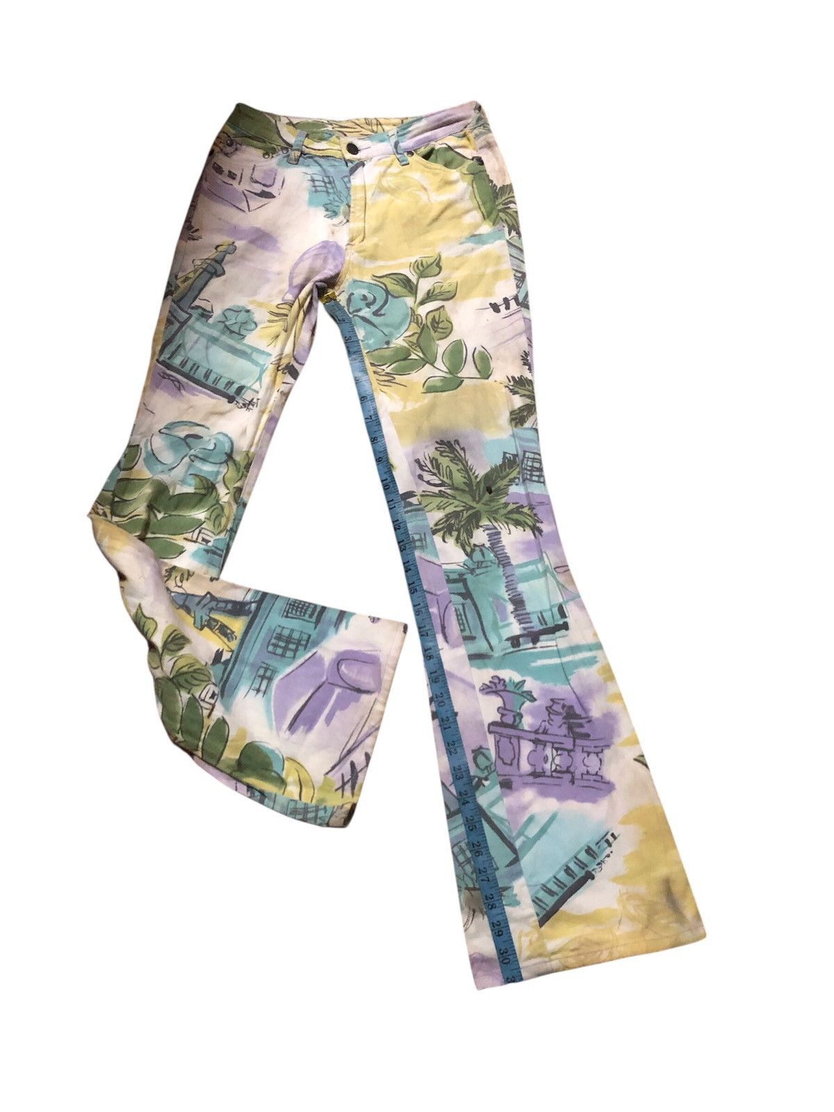 Designer × Japanese Brand × Jean Paul Gaultier ANNE ELISABETH DENIN JEANS FULL PRINT Size 28" / US 6 / IT 42 - 21 Thumbnail