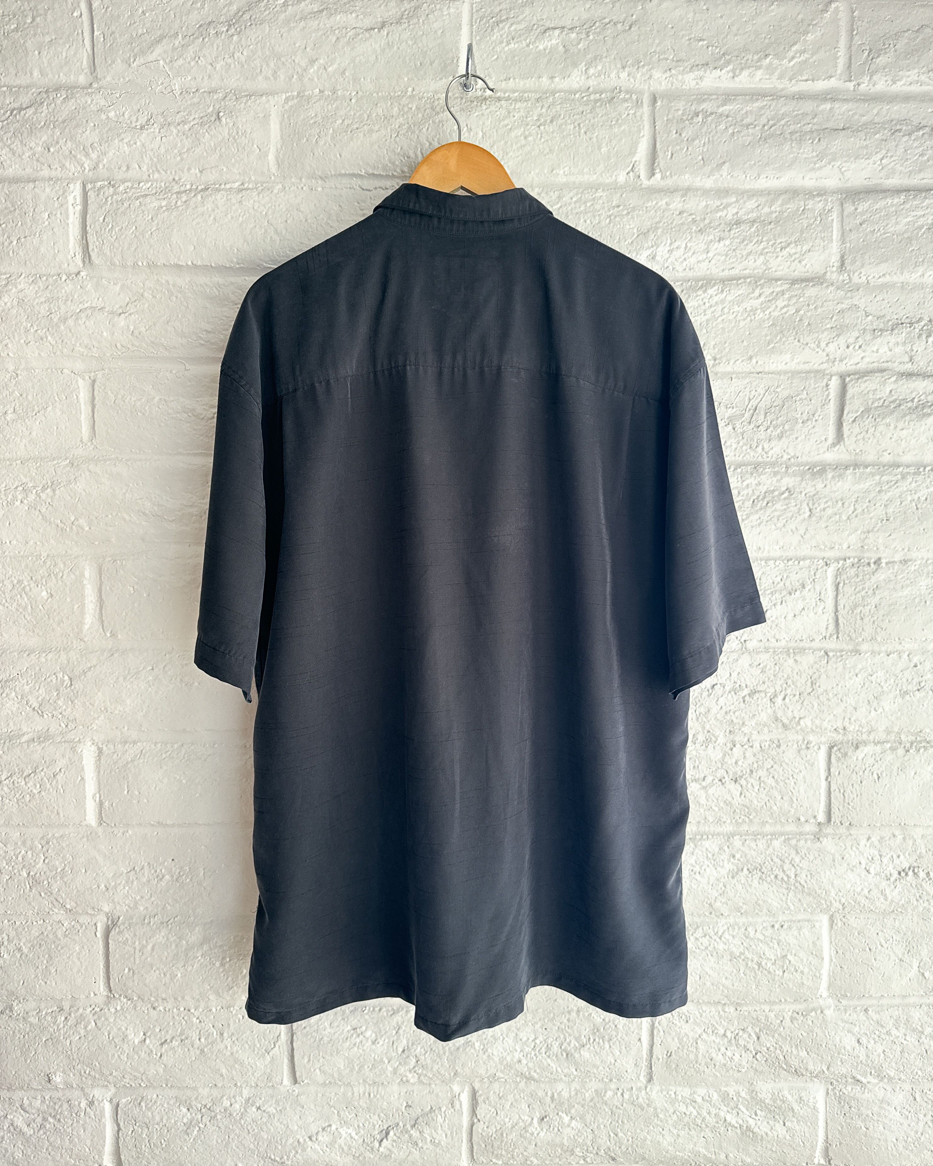 Vintage Vintage 2000s Bamboo Clay Hawaiian Shirt Black Men's L Size US L / EU 52-54 / 3 - 4 Thumbnail