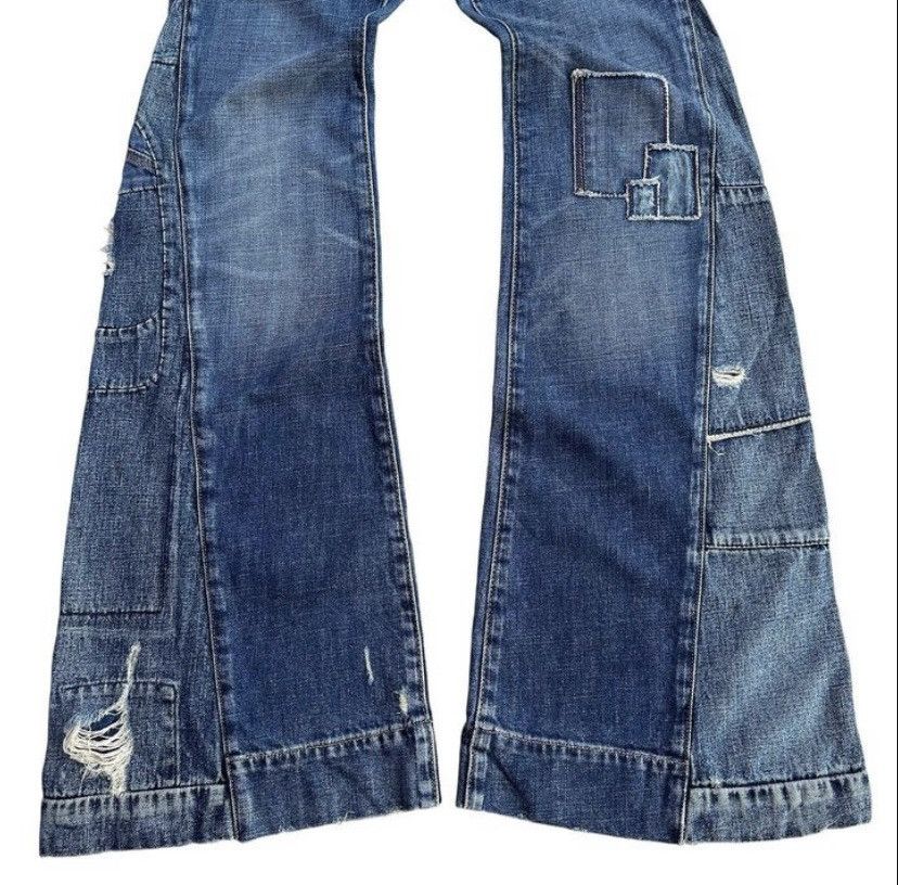 If Six Was Nine × Japanese Brand × Le Grande Bleu (L.G.B.) 💥Rare💥 Flare Ralph Lauren Patch Work Jeans Size US 28 / EU 44 - 6 Thumbnail