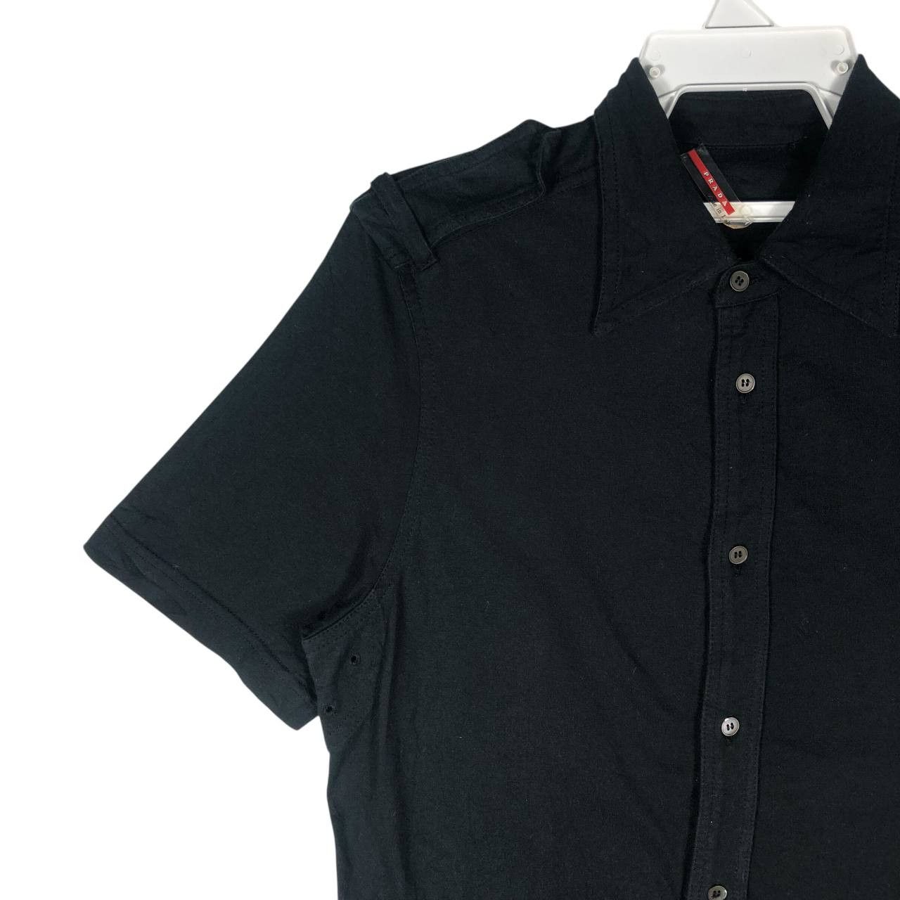 Prada Vintage Prada Button Up Collar T-Shirt Size US S / EU 44-46 / 1 - 3 Thumbnail