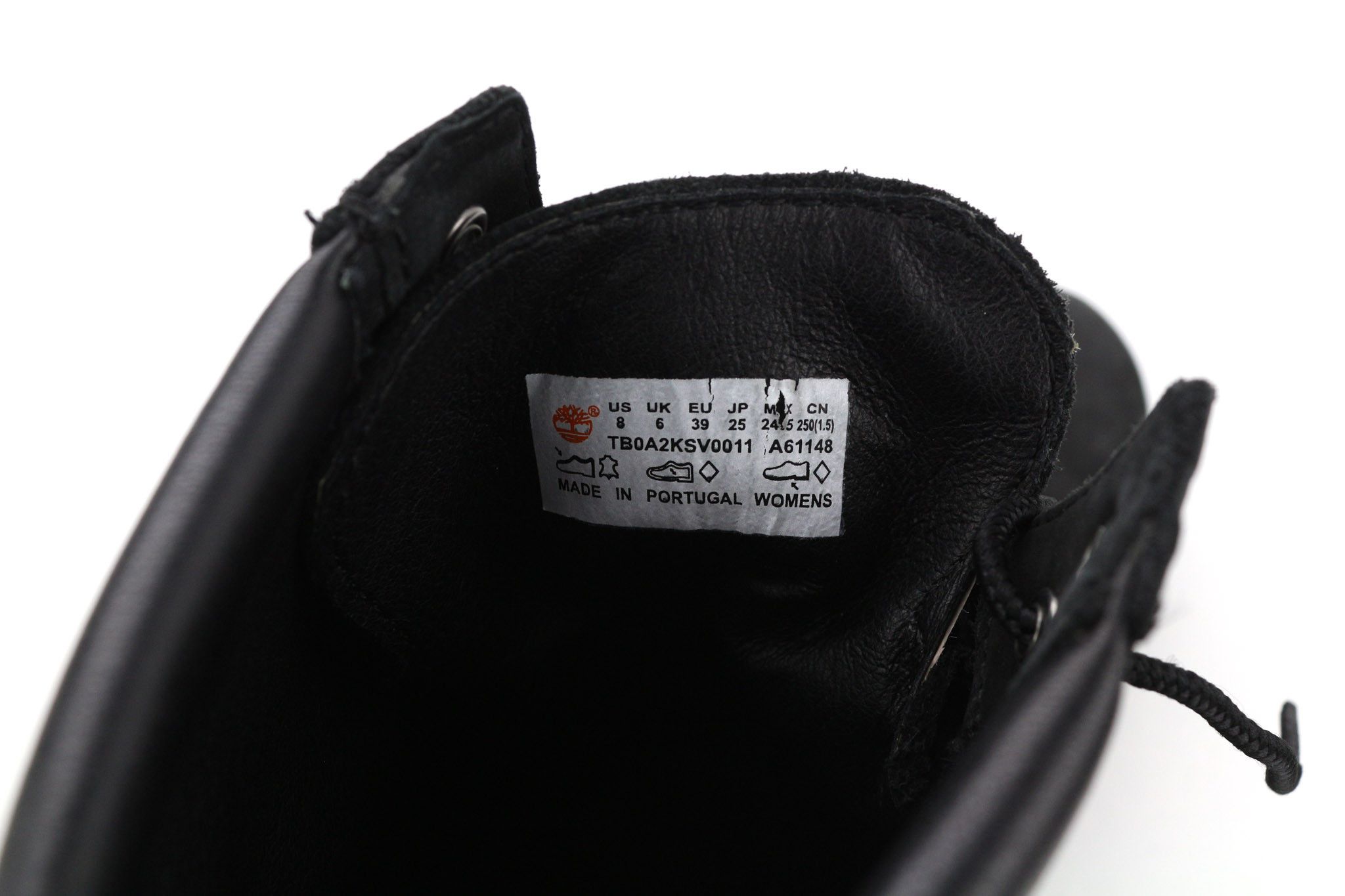 Timberland TB0A2KSV0011 UK6 Black Leather Waterproof 81001 Size US 6.5 / IT 36.5 - 10 Thumbnail