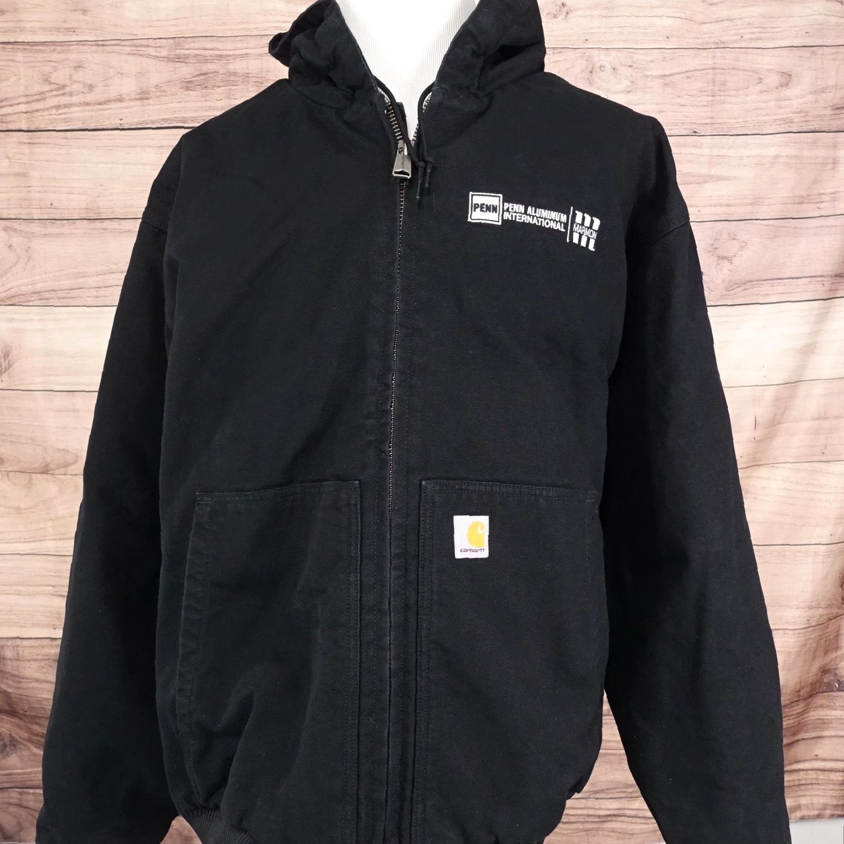 Carhartt Carhartt Jacket Mens 3XL Black J130 Loose Fit Hooded Quilted Lined Workwear Size US XXL / EU 58 / 5 - 4 Thumbnail