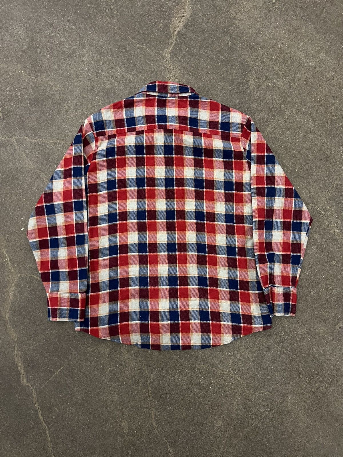 Fruit Of The Loom × Vintage VTG 1980’s Fruit of the Loom Cotton Flannel Shirt Size US L / EU 52-54 / 3 - 2 Thumbnail