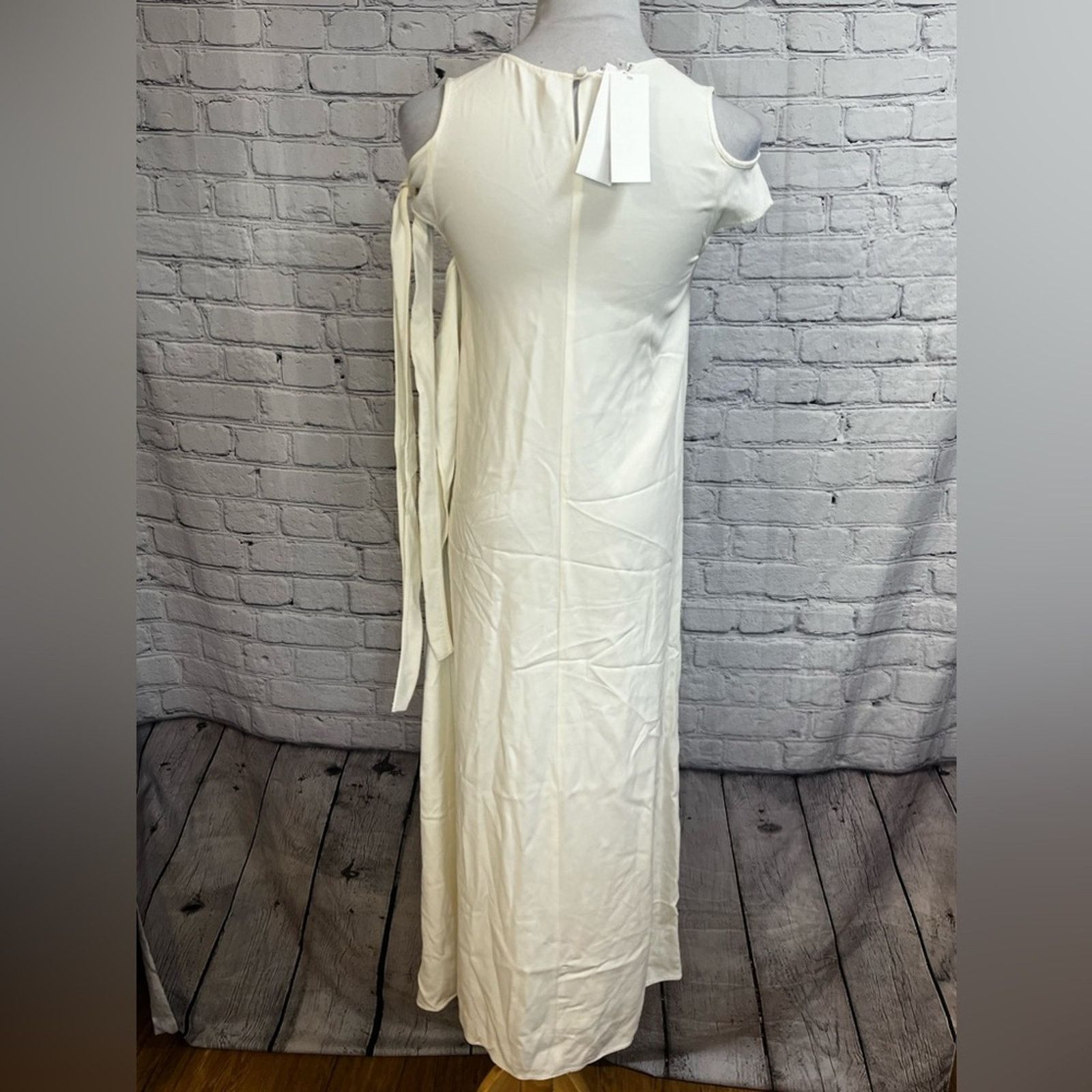 Helmut Lang Nwt -helmut lang cream ivory long maxi dress SRP $595 Size S / US 4 / IT 40 - 5 Thumbnail
