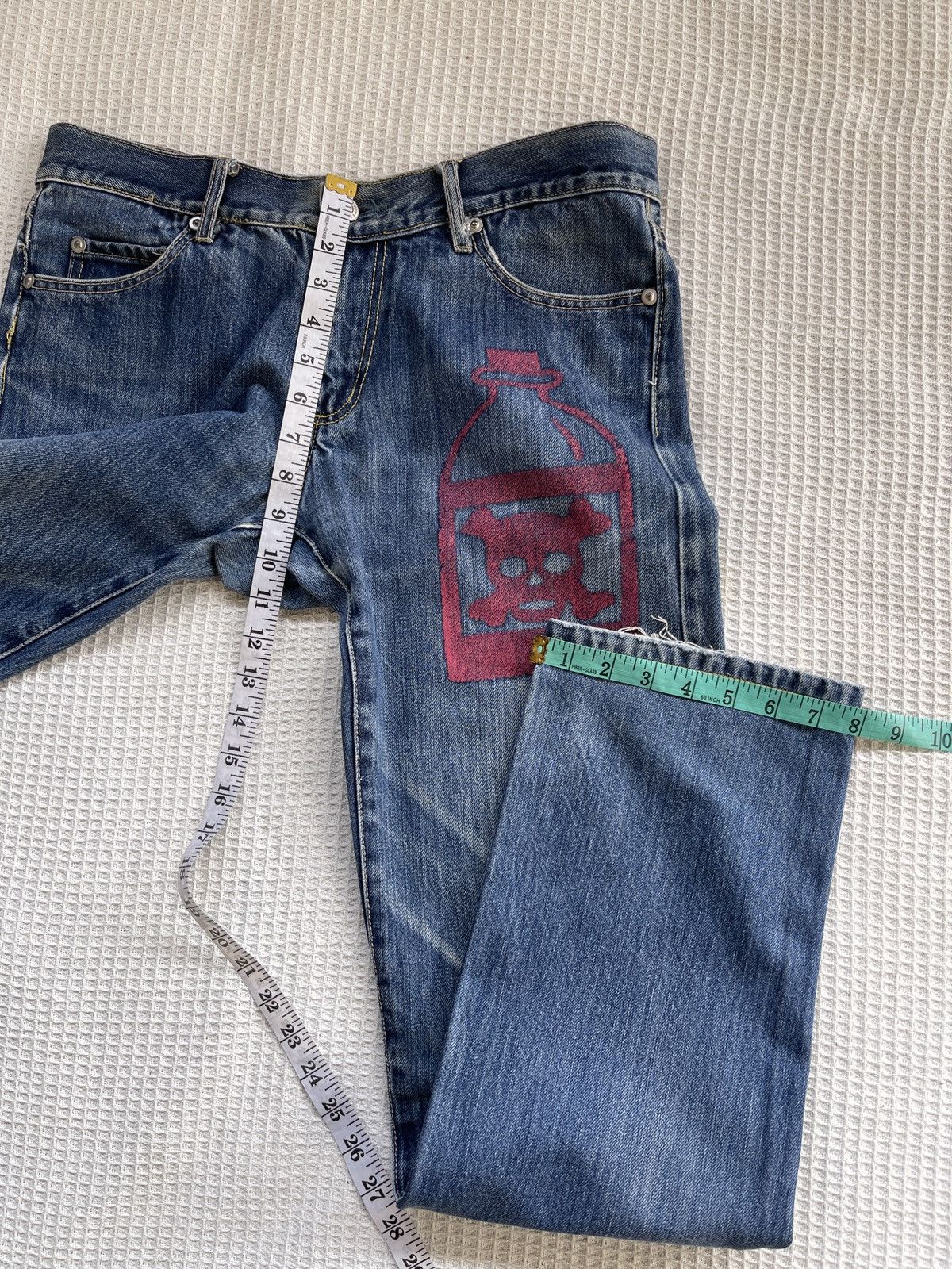 Japanese Brand Rare🔥Japanese Brand Suicide Distressed Denim Jeans Size US 35 - 12 Thumbnail