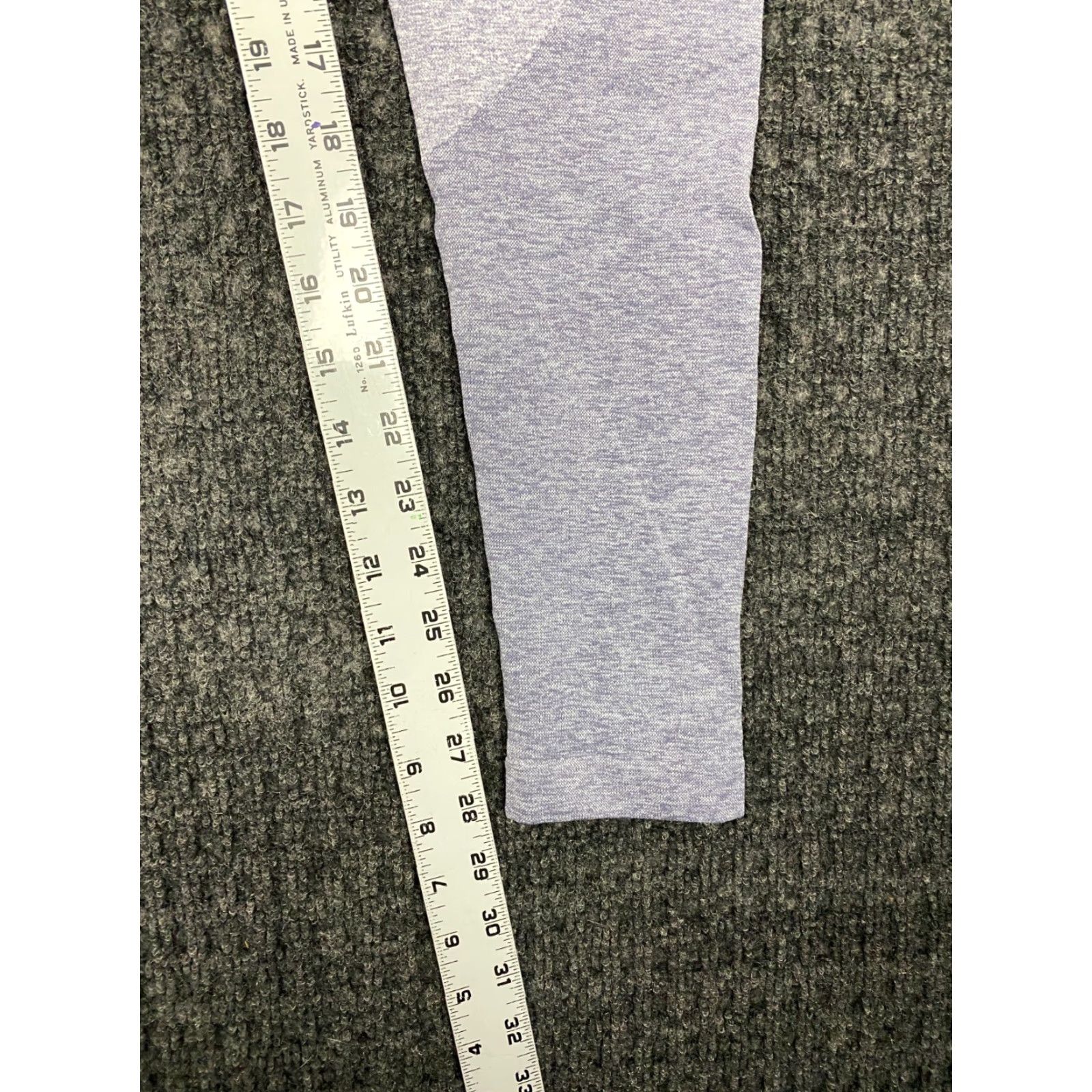 Gymshark Gymshark Leggings S Gray Purple Spellout Waistband Compression Seamless Size 28" / US 6 / IT 42 - 6 Thumbnail