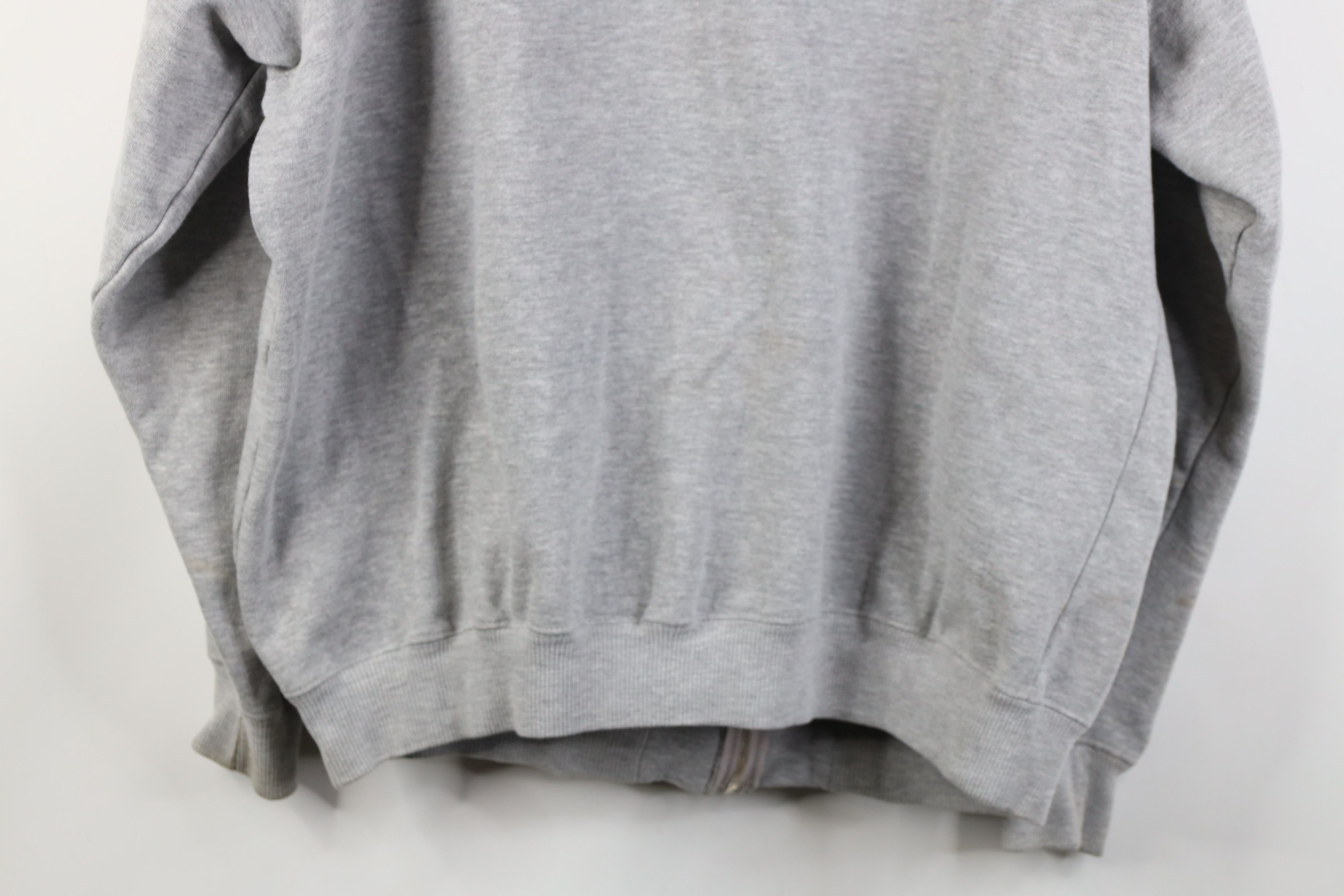 Vintage Vintage 90s Y2K Streetwear Blank Heavyweight Full Zip Hoodie Size US XL / EU 56 / 4 - 14 Thumbnail