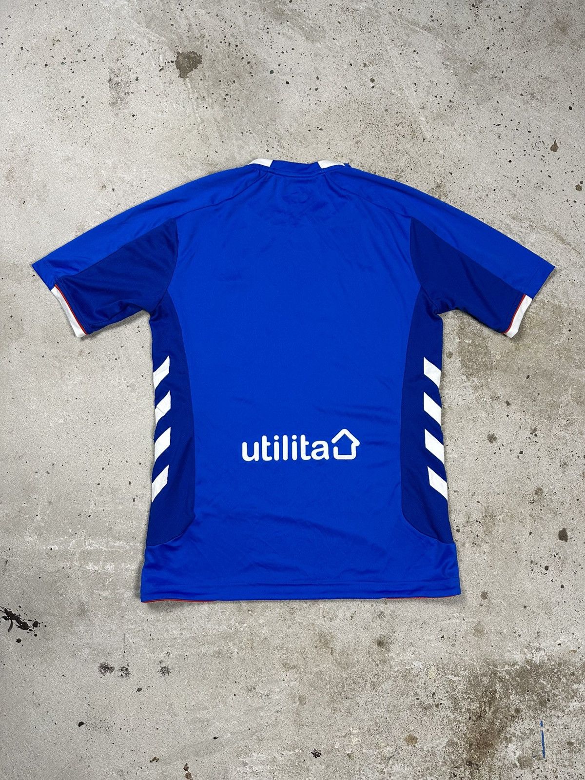 Hummel × Vintage Hummel x Rangers 2018/2019 Home Jersey Soccer T Shirt Size US S / EU 44-46 / 1 - 2 Thumbnail