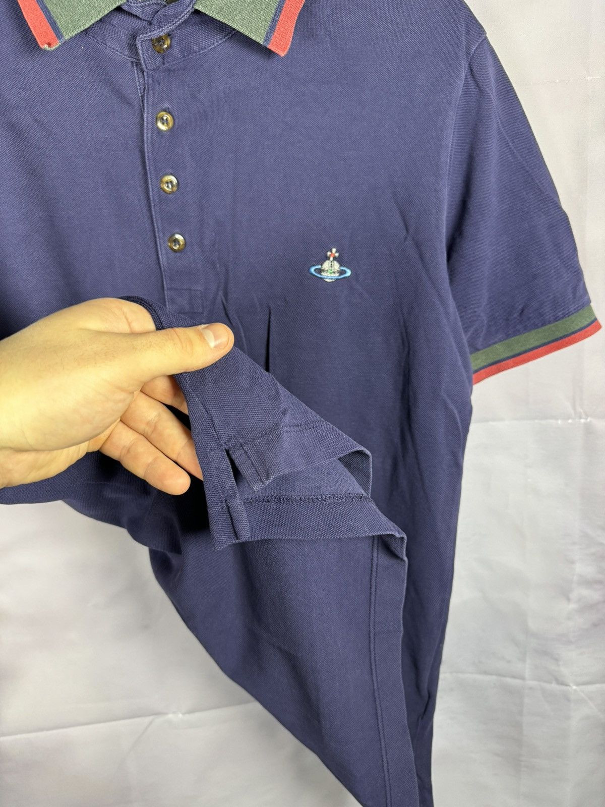Designer × Vintage × Vivienne Westwood Vintage Vivienne Westwood 2 Krall Blue Polo Shirt Oldmoney Size US L / EU 52-54 / 3 - 9 Thumbnail