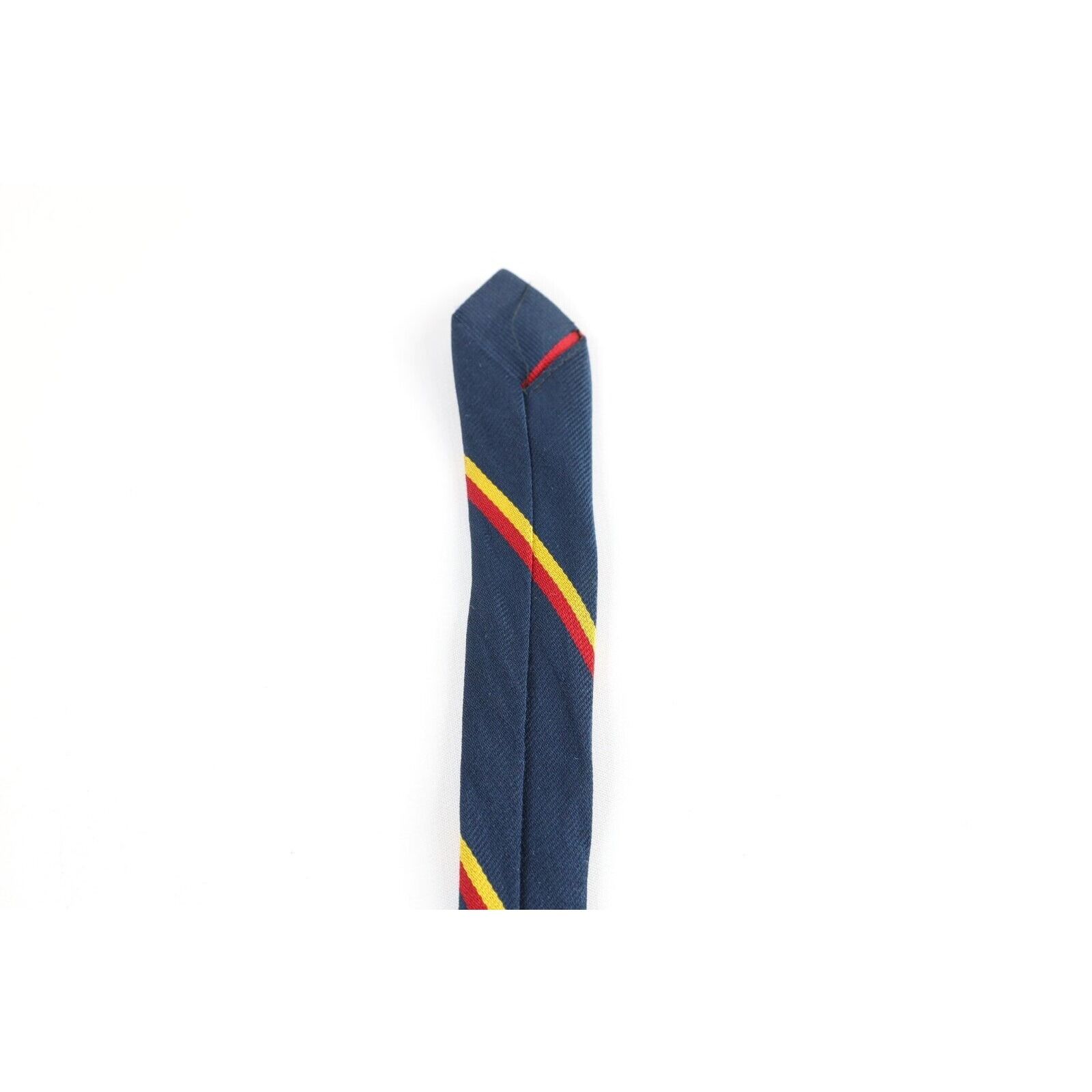 Vintage Vintage 60s 70s Rockabilly Silk Striped Skinny Neck Tie Size ONE SIZE - 4 Thumbnail