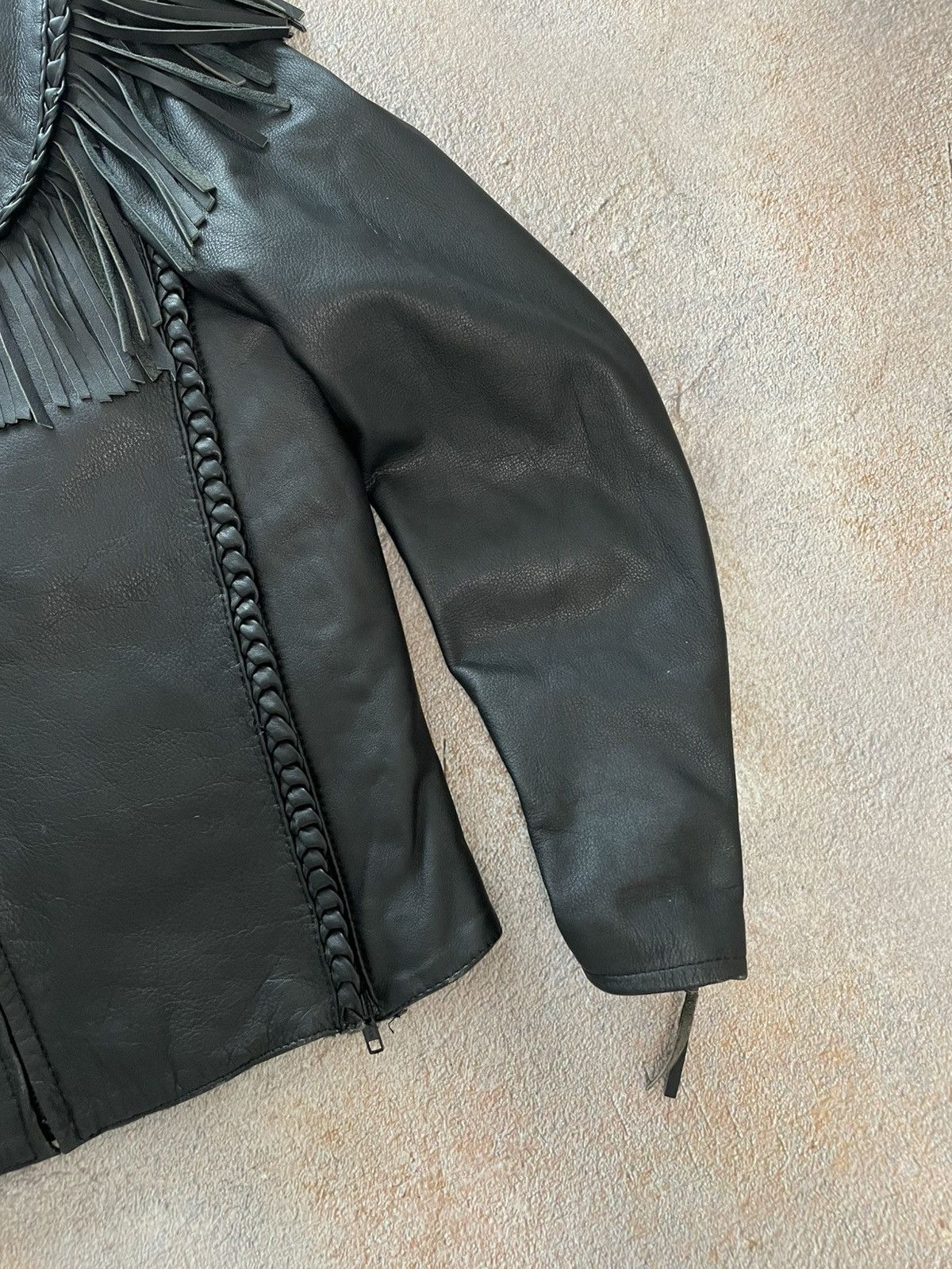 Harley Davidson Vintage Harley Davidson Willie G Fringe Leather Jacket Size M / US 6-8 / IT 42-44 - 5 Thumbnail