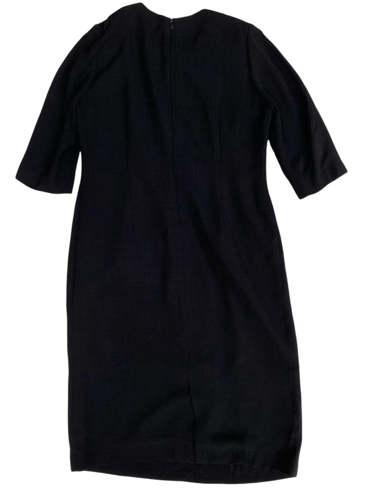 Givenchy Vintage Givenchy Hi Format Black Textured Midi Dress Size M / US 6-8 / IT 42-44 - 2 Thumbnail
