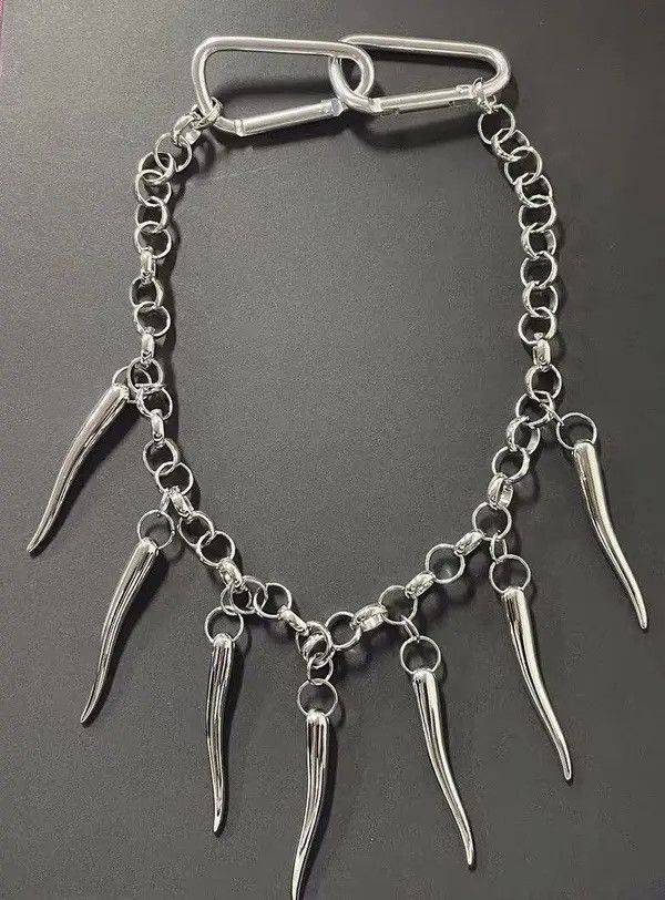 Jewelry Kasuga x Konno Retro punk gothic pendant carabiner necklace Size ONE SIZE - 3 Thumbnail