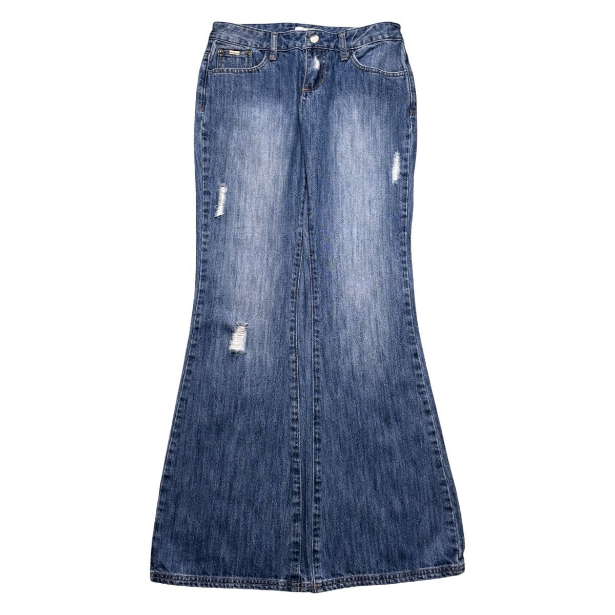 Billabong VTG HTF 90s Y2K Grunge Billabong Wide Leg Flare Jeans 28" Size 28" / US 6 / IT 42 - 1 Thumbnail