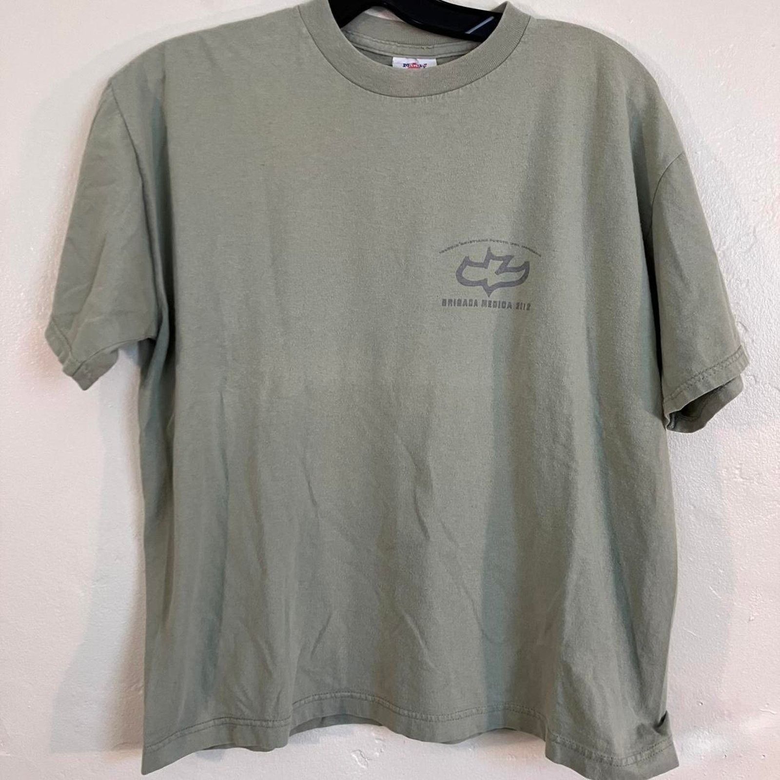 Vintage Vintage 90s Olive Green Mindy Bible Grpahic Tee Size US XL / EU 56 / 4 - 1 Thumbnail