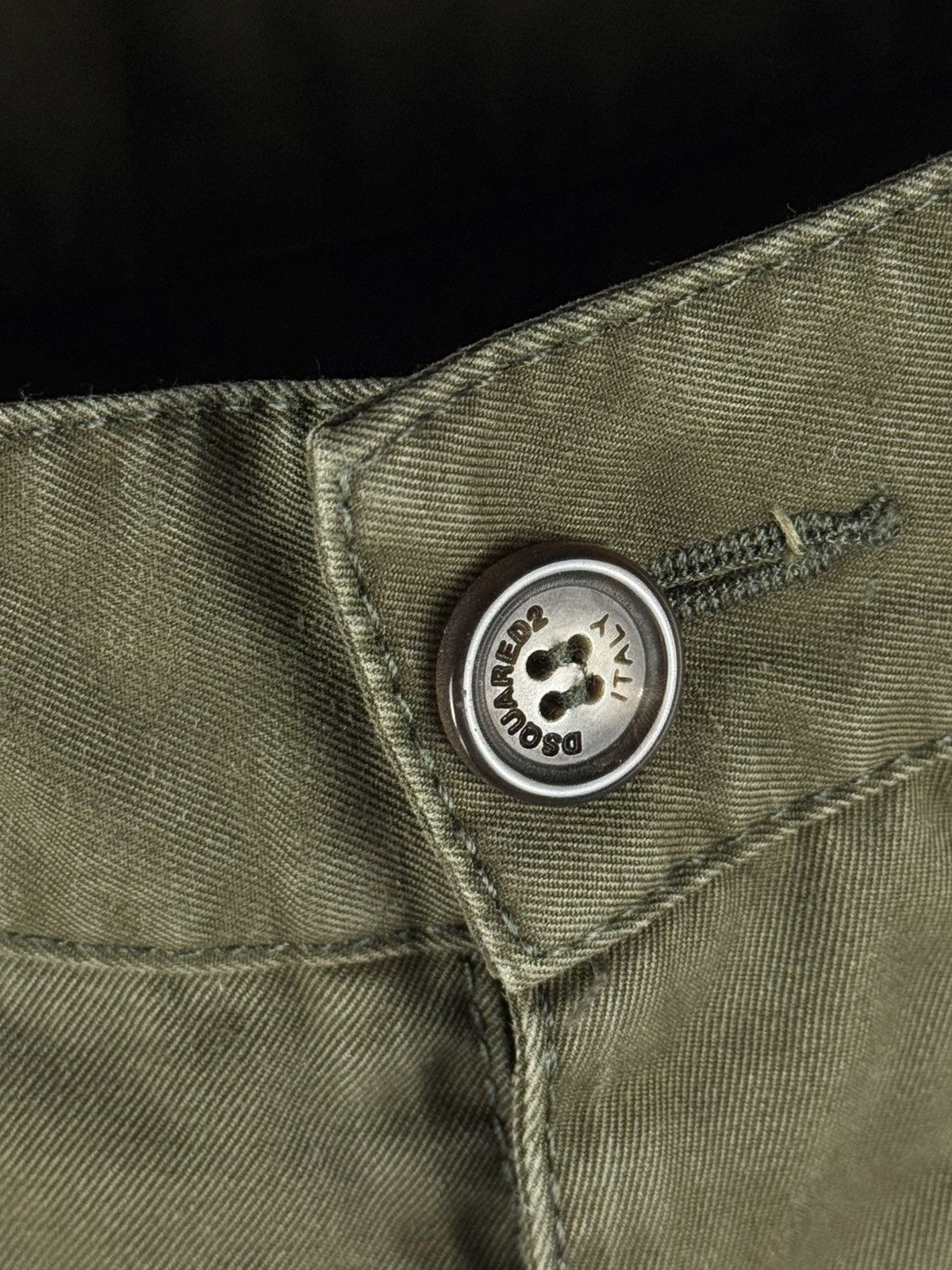 Dsquared2 Dsquared2 Sexy Cargo Biker Patch Cropped Pants Olive SS20 Size US 31 - 9 Thumbnail