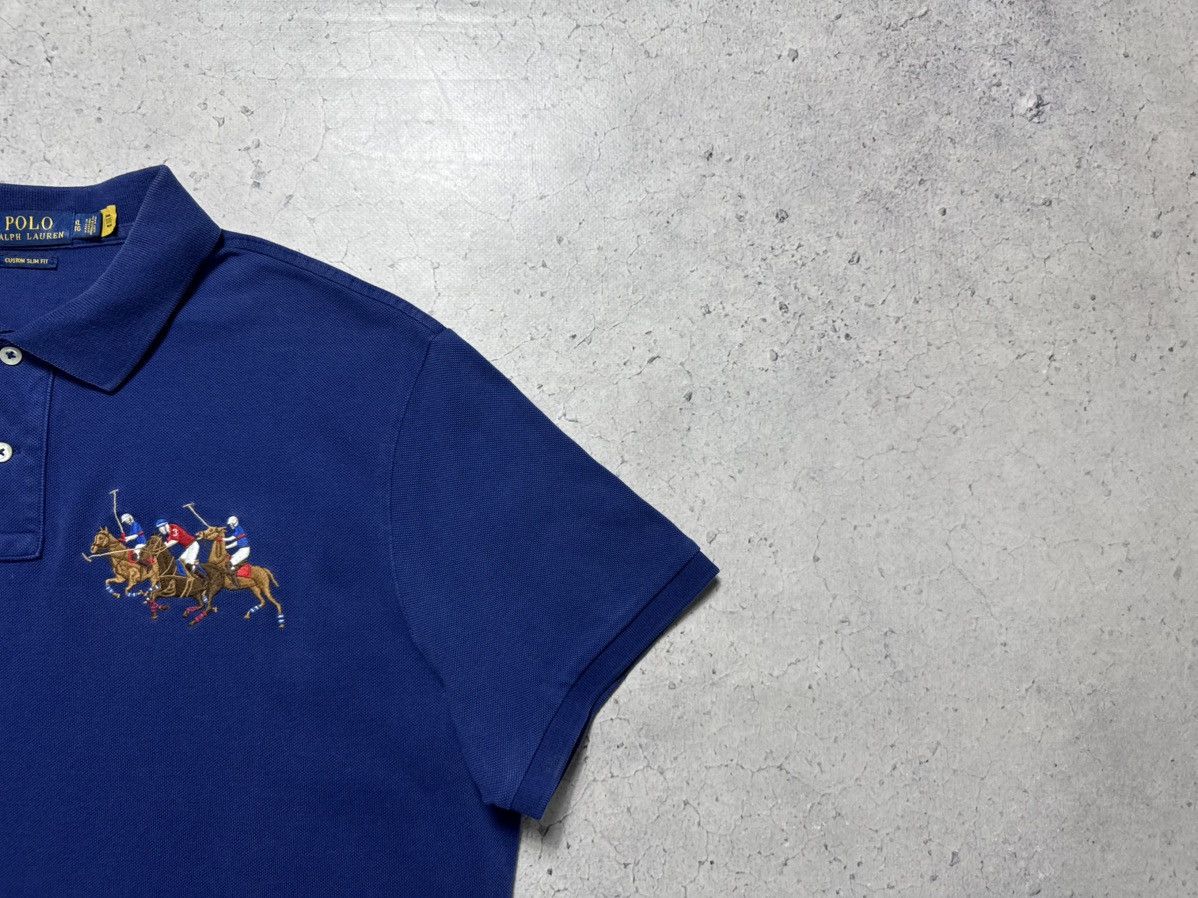 Polo Ralph Lauren Polo Ralph Lauren Big Pony #3 Vintage Polo Shirt PRL Size US XL / EU 56 / 4 - 2 Thumbnail