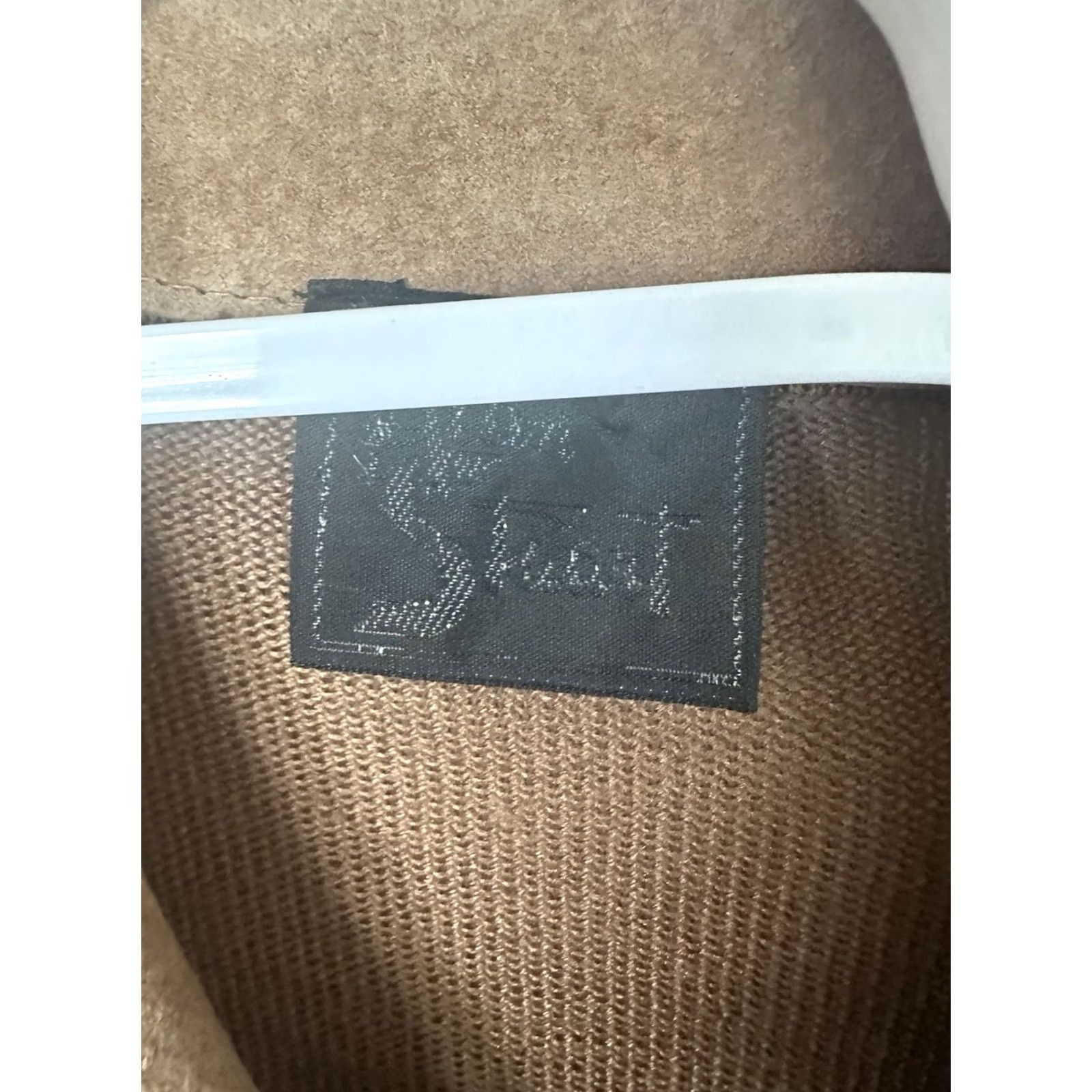 Vintage VINTAGE 70s Alan Stuart Leather Suede Full Zip Cardigan Sweater NWT Mens Size Med XL Chest 21.25” Length 27.25” Size US XL / EU 56 / 4 - 4 Thumbnail
