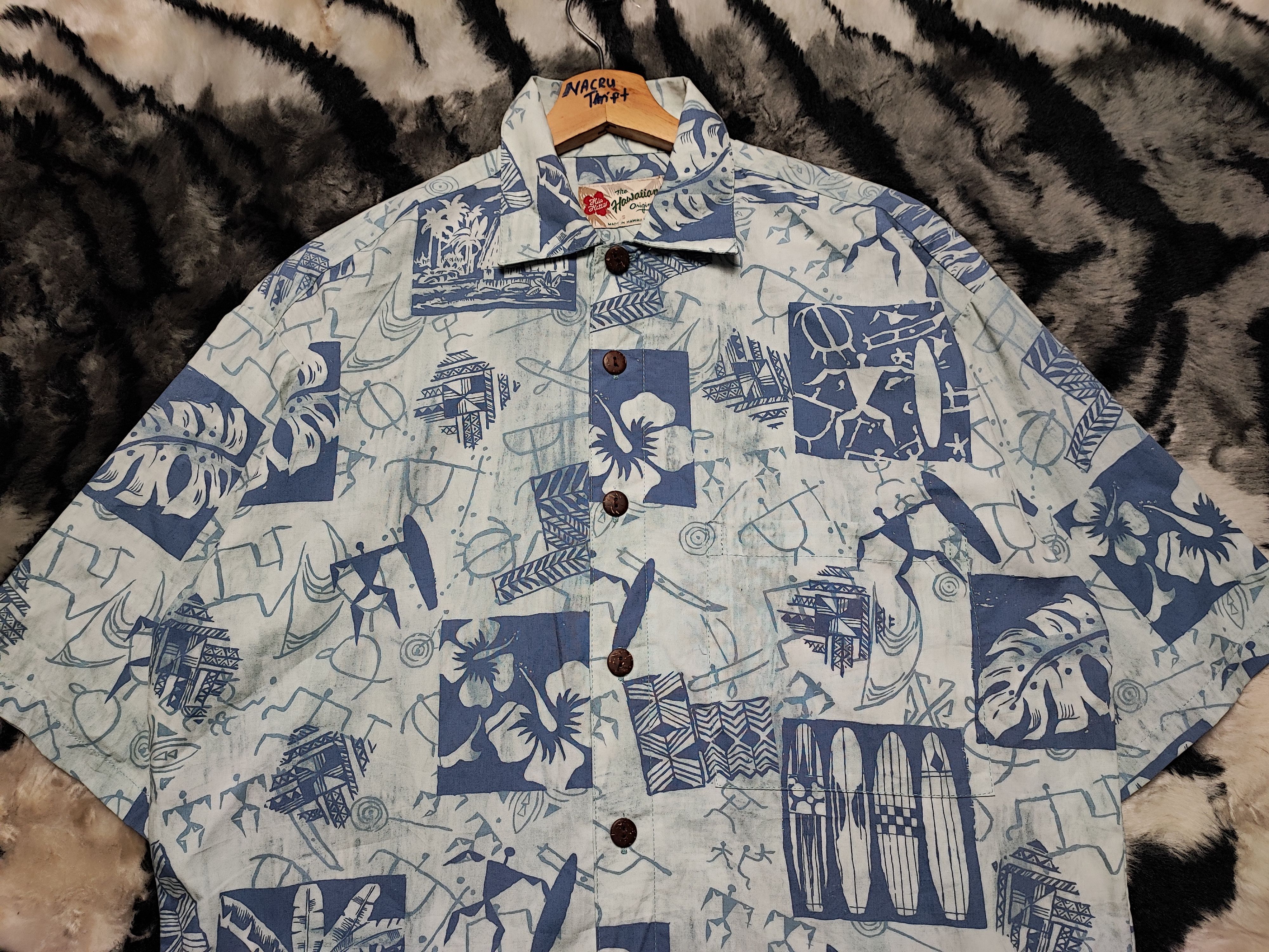 Hilo Hattie × Vintage Surf Hawaiian Shirt 1980’s Hilo Hattie Vintage Size US L / EU 52-54 / 3 - 3 Thumbnail