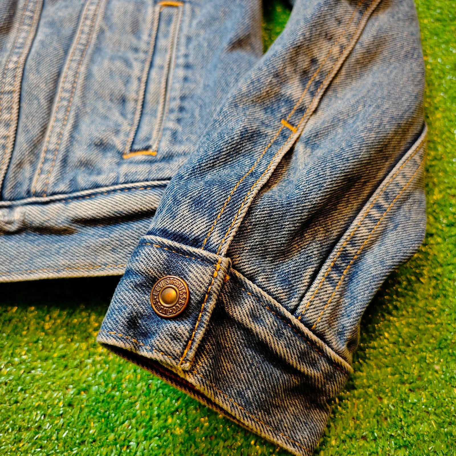 Levi's Levi's Denim Sherpa Jacket Womens S Collared Outdoors Trucke Size S / US 4 / IT 40 - 7 Thumbnail