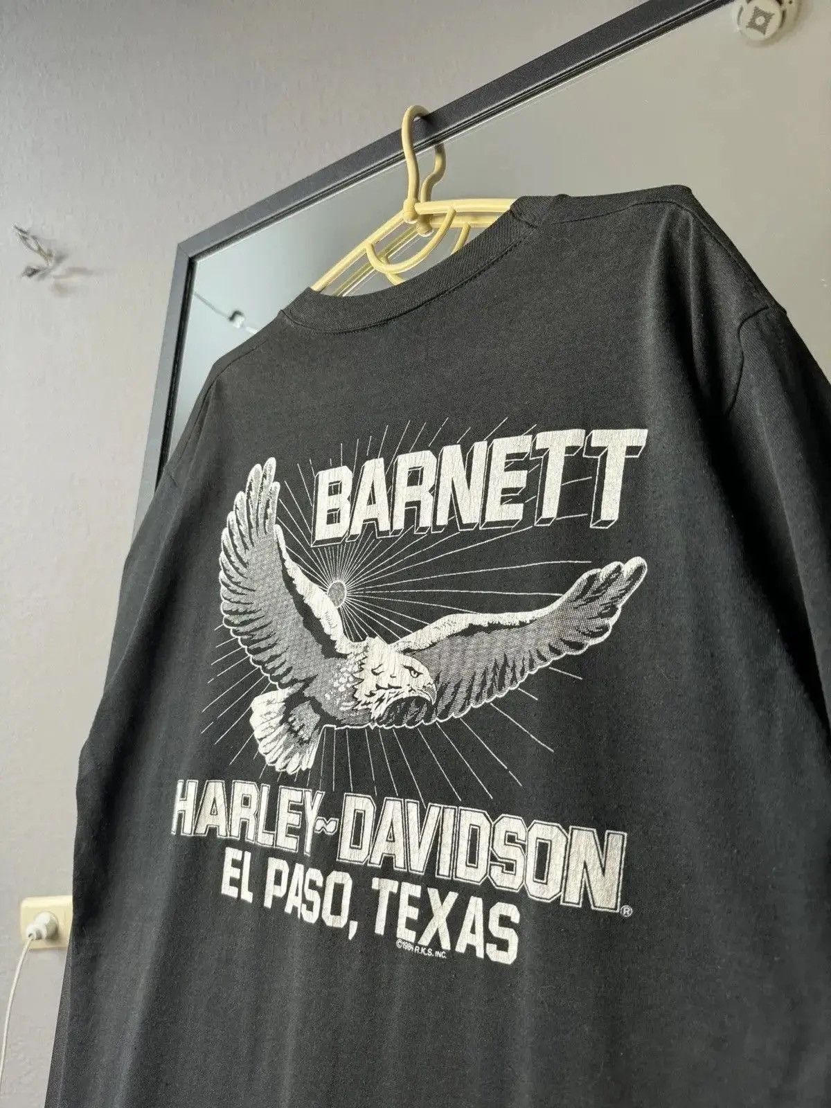 Harley Davidson SALE💣💣 😱VINTAGE 1984 FADED HARLEY LIGHTNING LOGO TEE SHIRT Size US M / EU 48-50 / 2 - 3 Thumbnail
