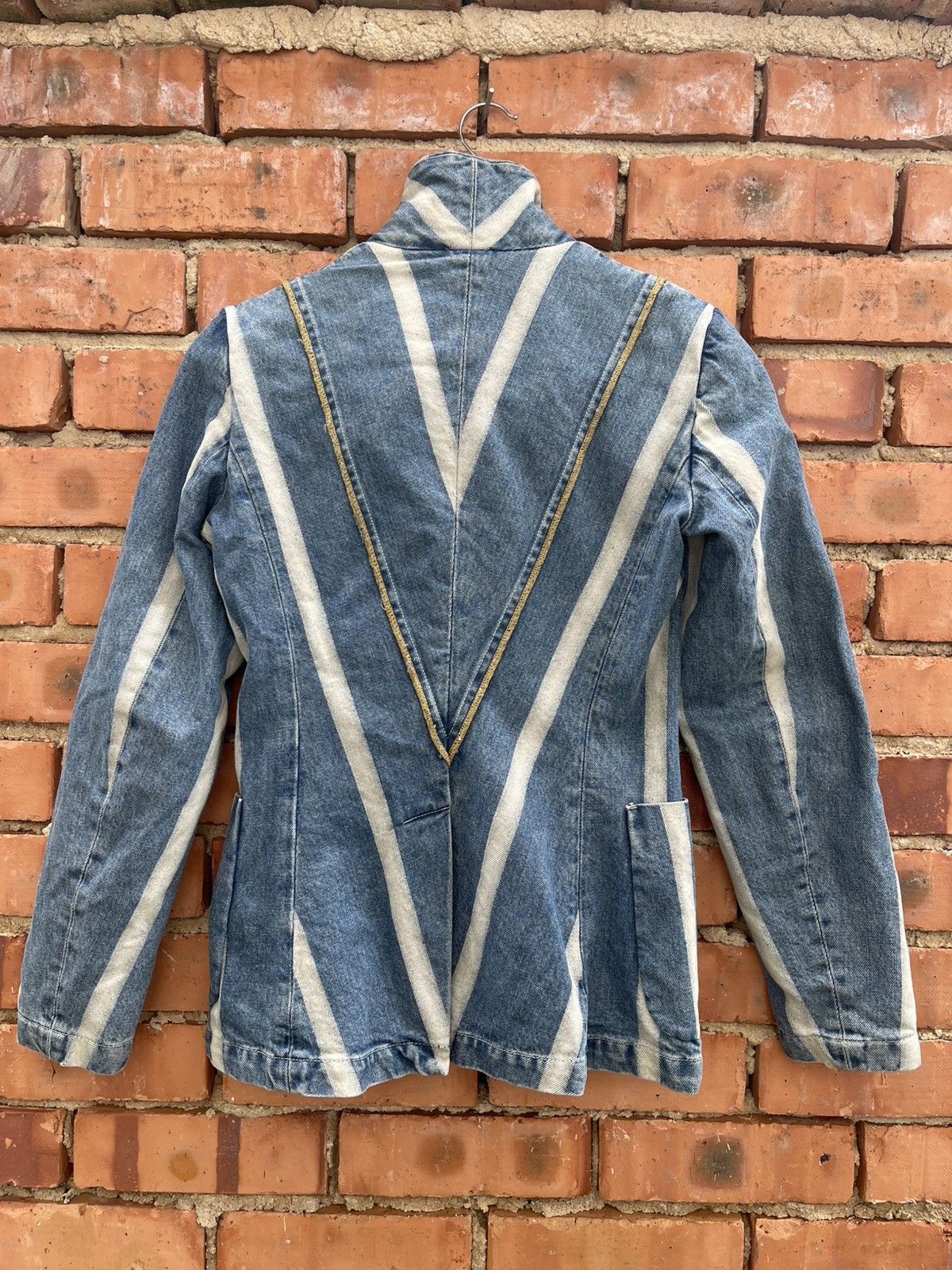 Diesel Super Rare Vintage Diesel Stylelab Veritas Denim blazer Size S / US 4 / IT 40 - 6 Thumbnail