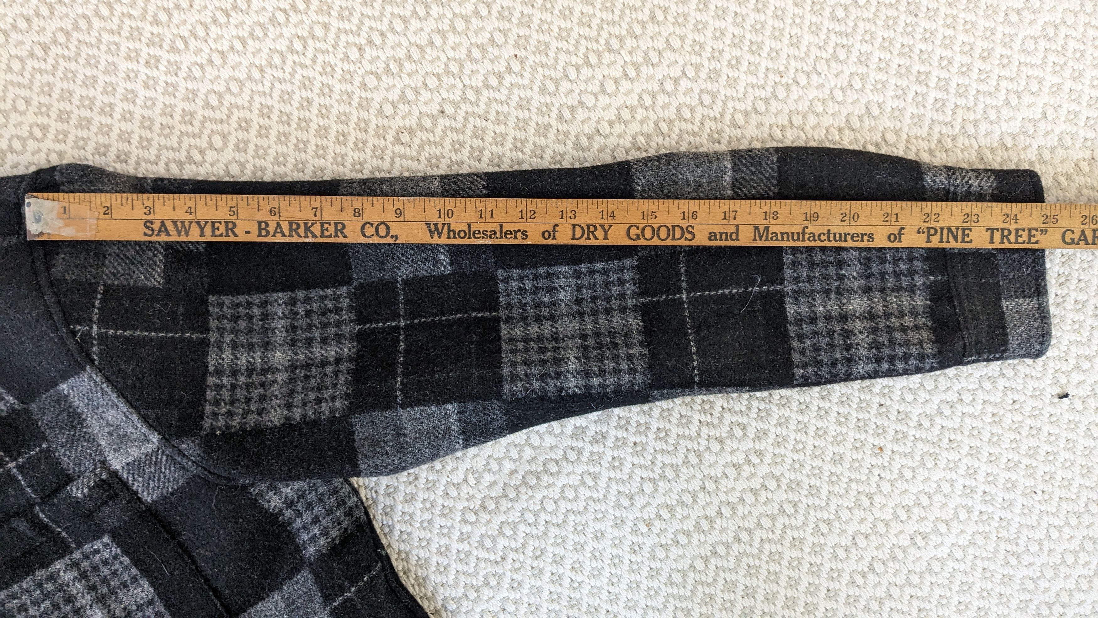 Corridor Corridor Black Plaid Merino Wool Button Up Jacket Size US L / EU 52-54 / 3 - 4 Thumbnail