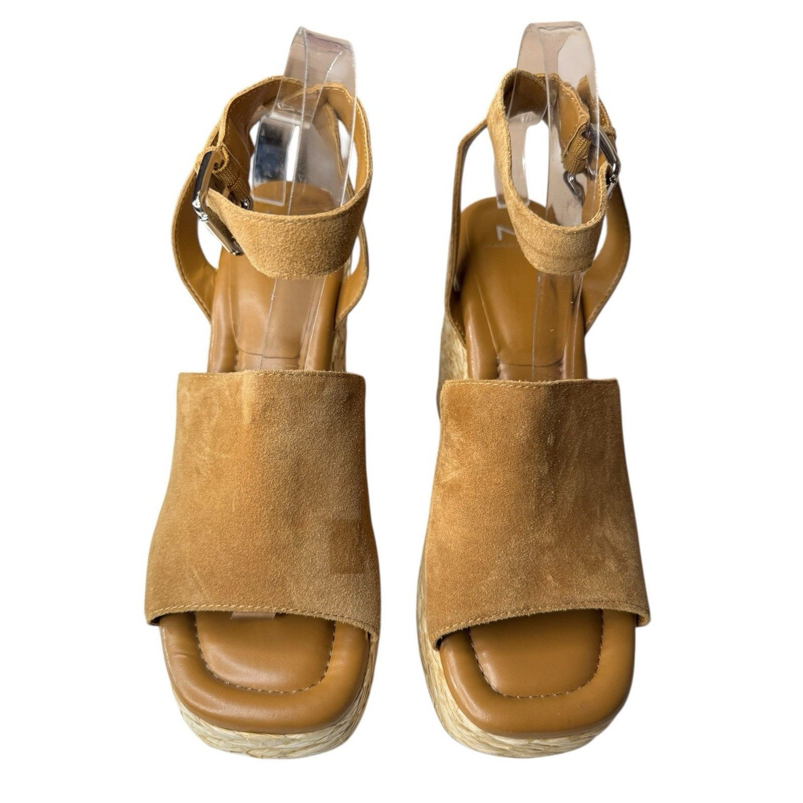 Marc Fisher Marc Fisher Suede Leather Wedge Espadrille Sandals Tiny Flaw Size US 10 / IT 40 - 4 Thumbnail