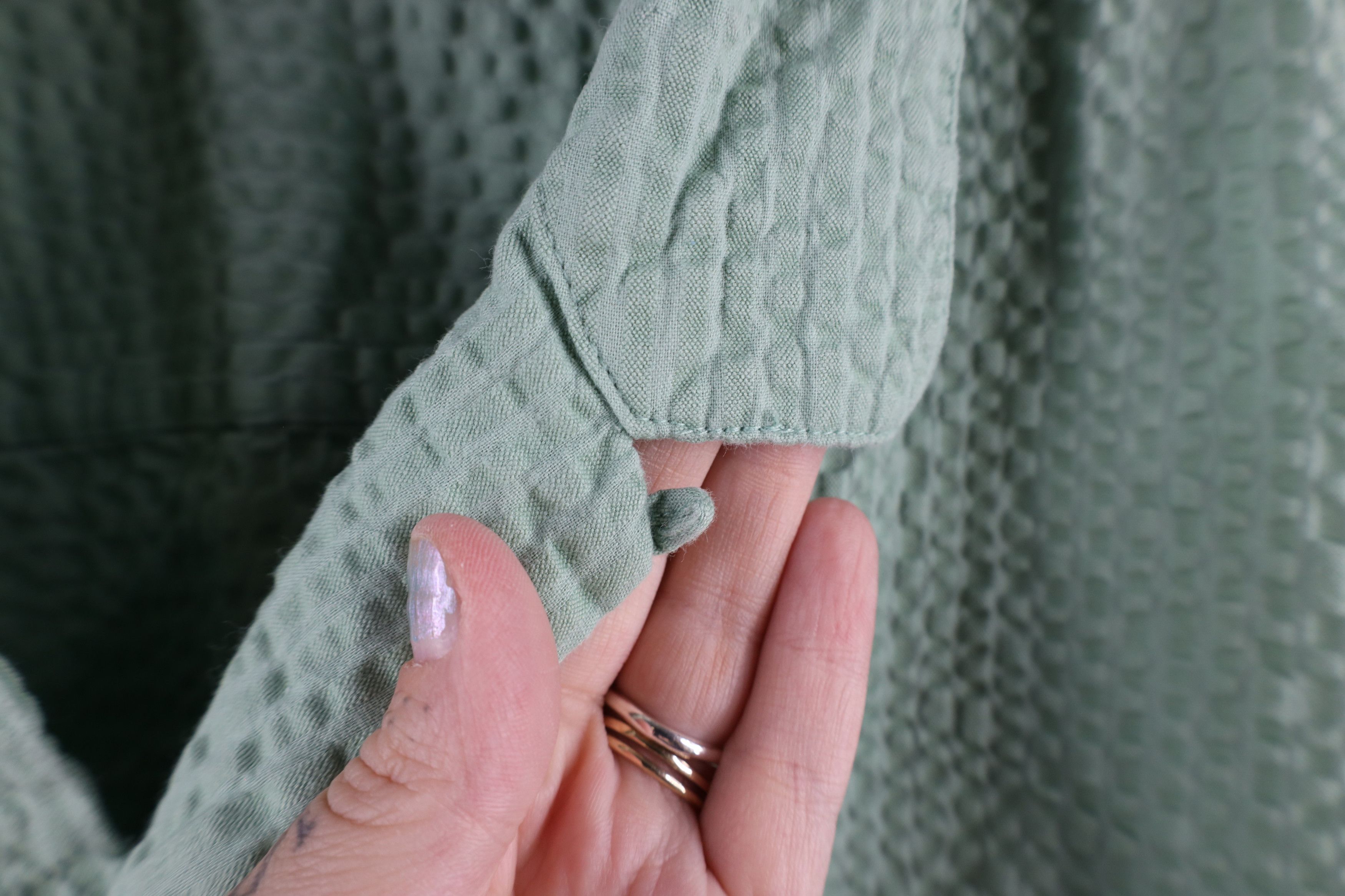Gap × Vintage Vintage Gap Seer Sucker Short Sleeve Button Shirt Green Size US XXL / EU 58 / 5 - 7 Thumbnail