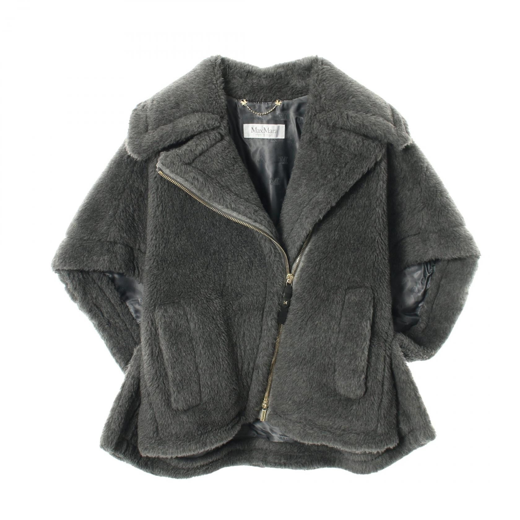Max Mara Max Mara Max Mara Teddy Bear wool silk alpaca cape coat Textile Outerwear DUTY FREE for USA Size ONE SIZE - 1 Thumbnail