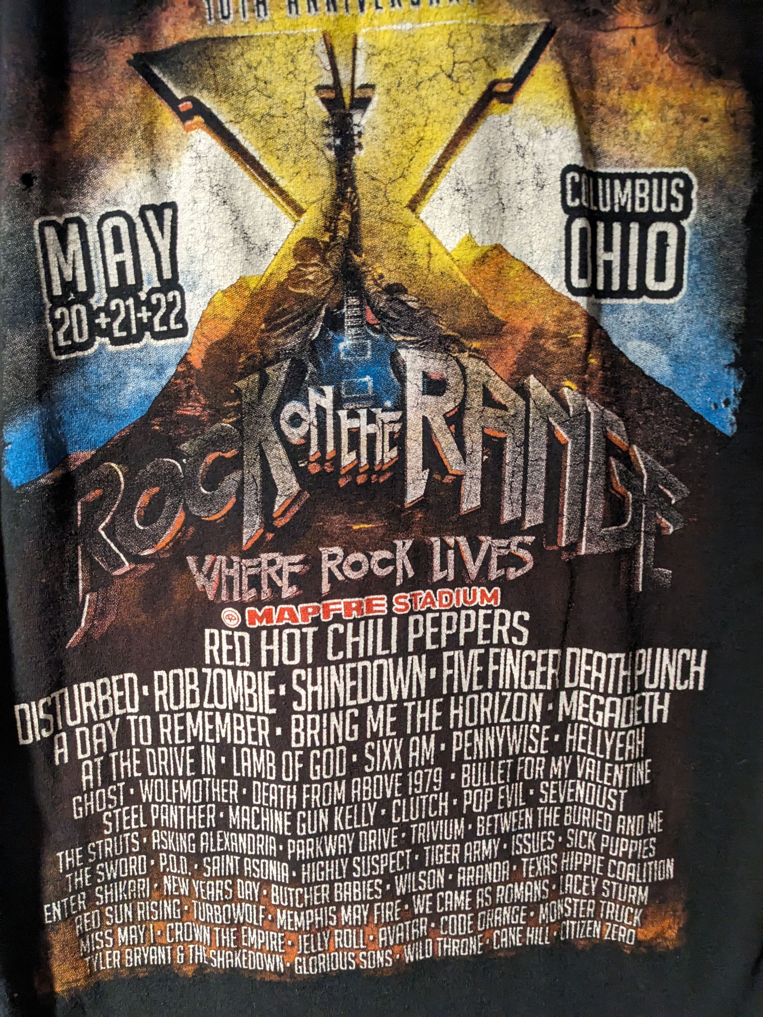 Band Tees × Vintage Vintage 2016 Rock on the Range Tour Music Band Small T-Shirt Size US S / EU 44-46 / 1 - 7 Thumbnail
