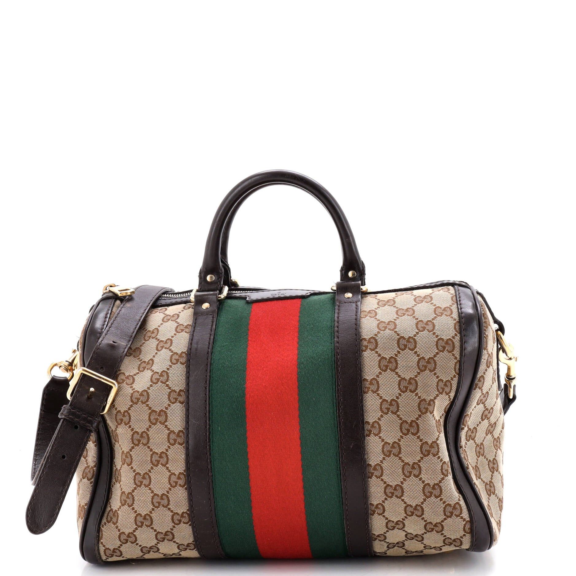 Gucci Vintage Web Boston Bag Size ONE SIZE - 1 Thumbnail