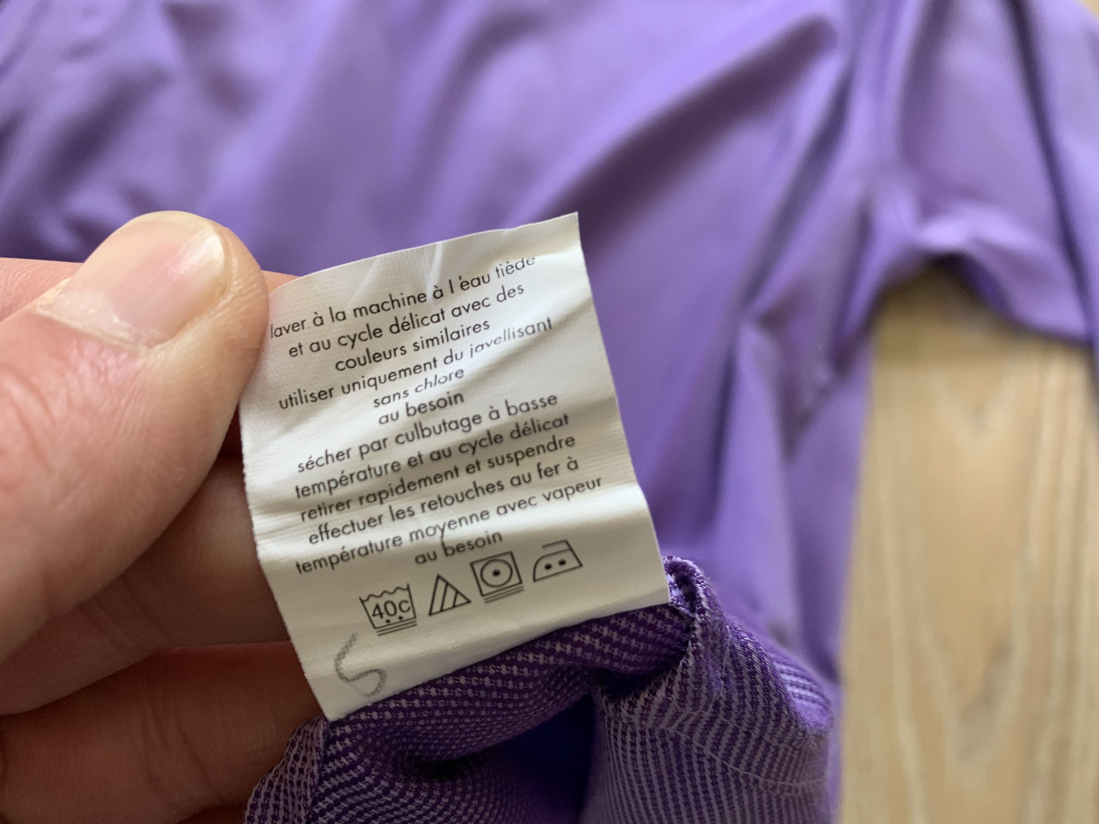 Calvin Klein × Vintage Vintage Calvin Klein Purple Classic Fit Shirt Size US M / EU 48-50 / 2 - 9 Thumbnail