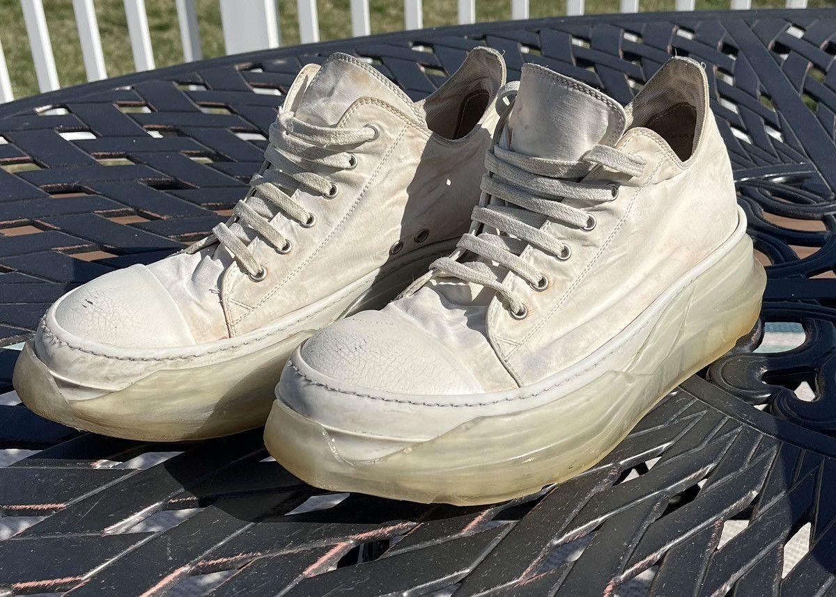 image of Rick Owens Rick Owen’S Abstract Ramones Low Shoes in White, Men's (Size 11)