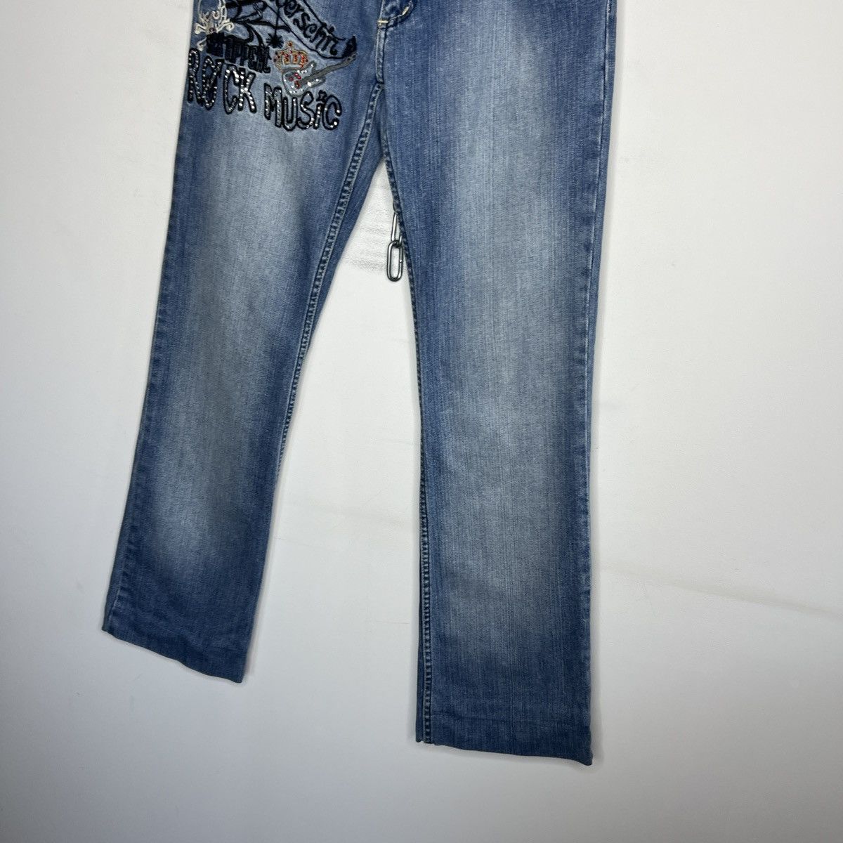 Dolce & Gabbana × Vintage Dolce&Gabbana Low Rise Flared Y2K BootCut 00’s Jeans Pants Size 29" - 4 Thumbnail