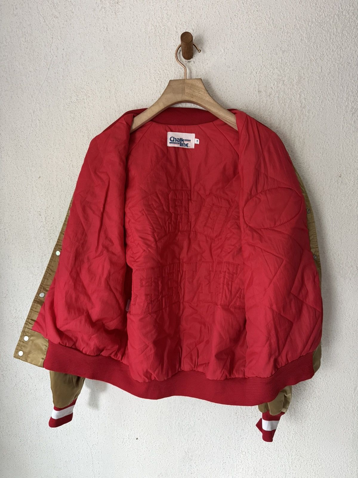 Chalk Line CHALK LINE NFL SAN FRANCISCO 49ERS SATIN BOMBER JACKET Size US M / EU 48-50 / 2 - 3 Thumbnail