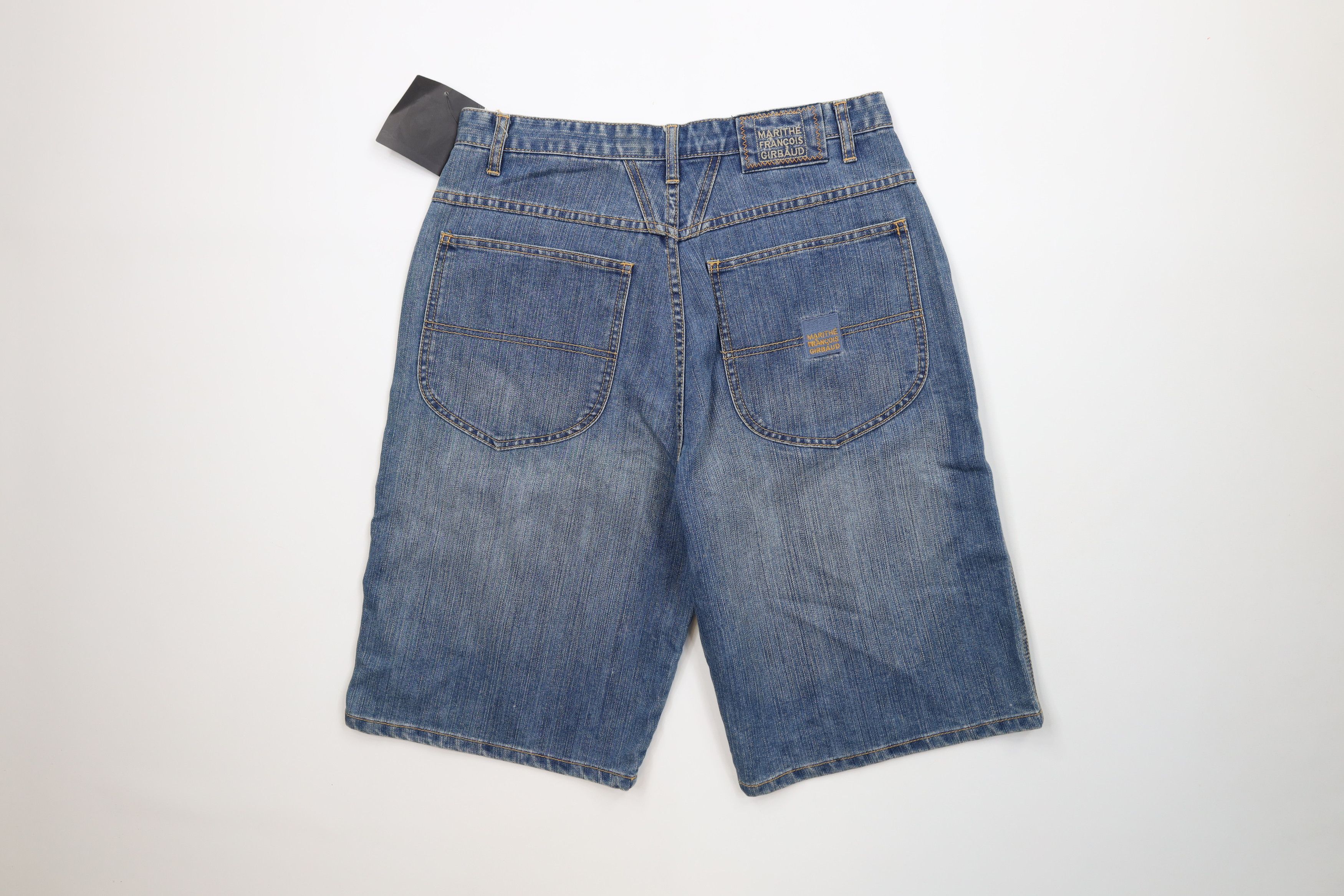 Marithe + Francois Girbaud Deadstock Vintage 90s Marithe Francois Girbaud Denim Shorts Size US 32 / EU 48 - 10 Thumbnail