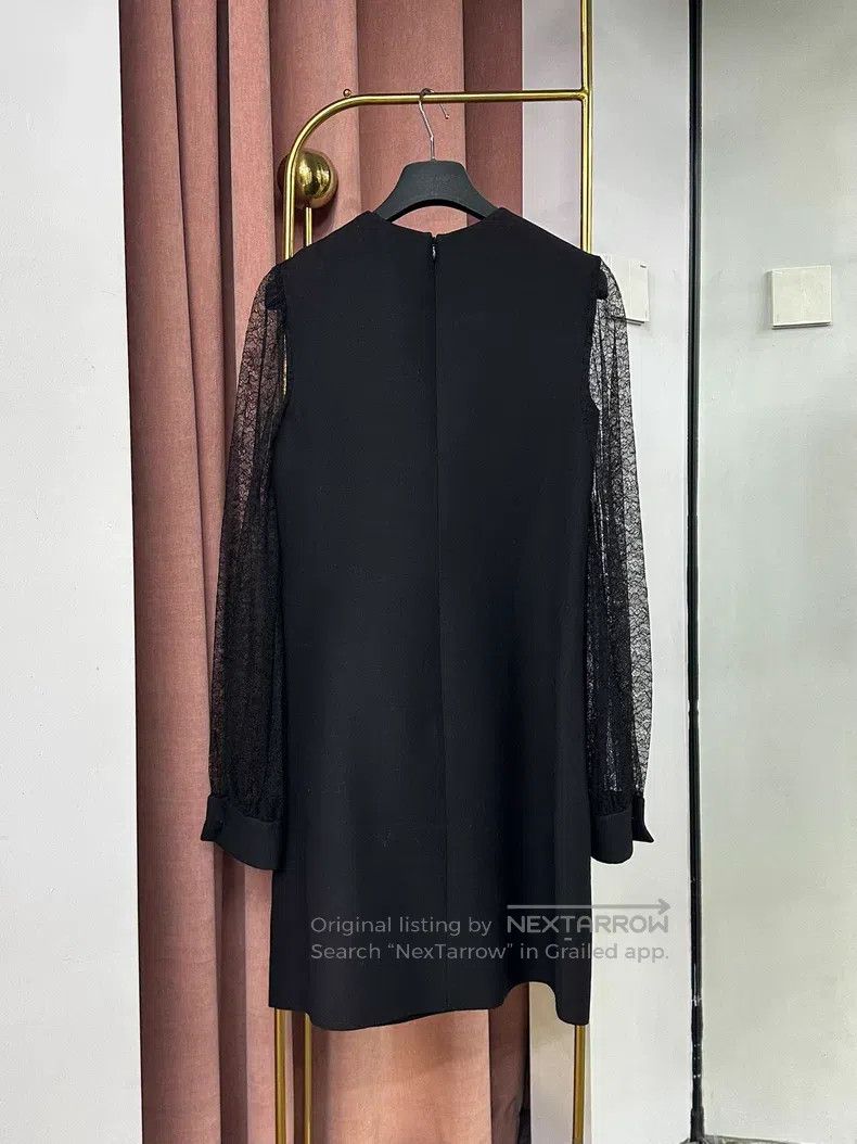 Valentino Valentino Black lace patchwork dress Size S / US 4 / IT 40 - 2 Thumbnail
