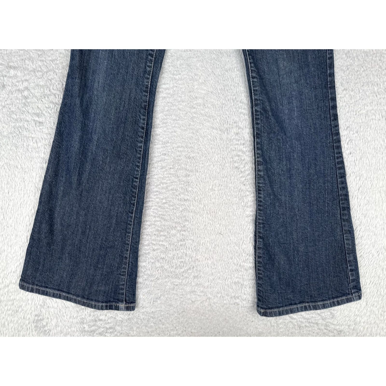 Vintage SO Bootcut Jeans Junior 5 Blue Med Wash Mid Rise Embroidered 26x31 Jeans Womens 90s Vintage: No Size 27" / US 4 / IT 40 - 2 Thumbnail
