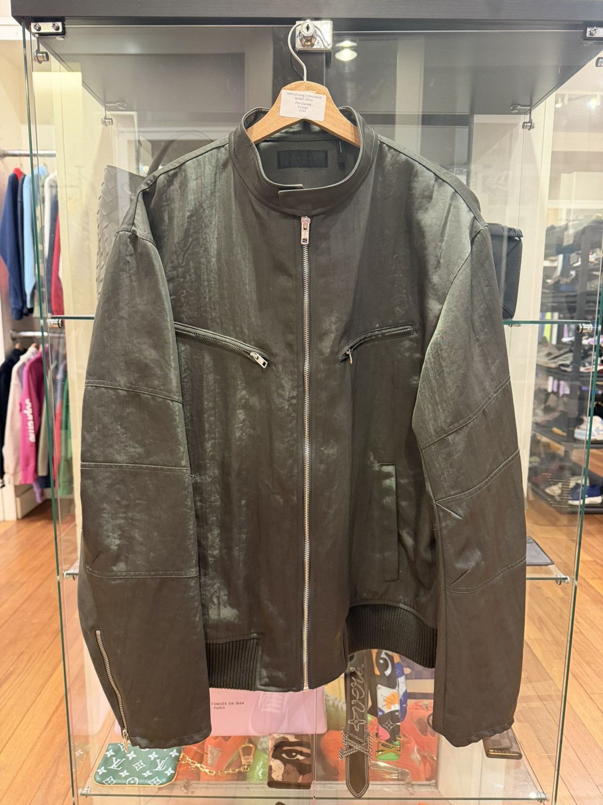 Helmut Lang Helmut Lang Embroidered Jacket - Olive Size US XL / EU 56 / 4 - 1 Thumbnail