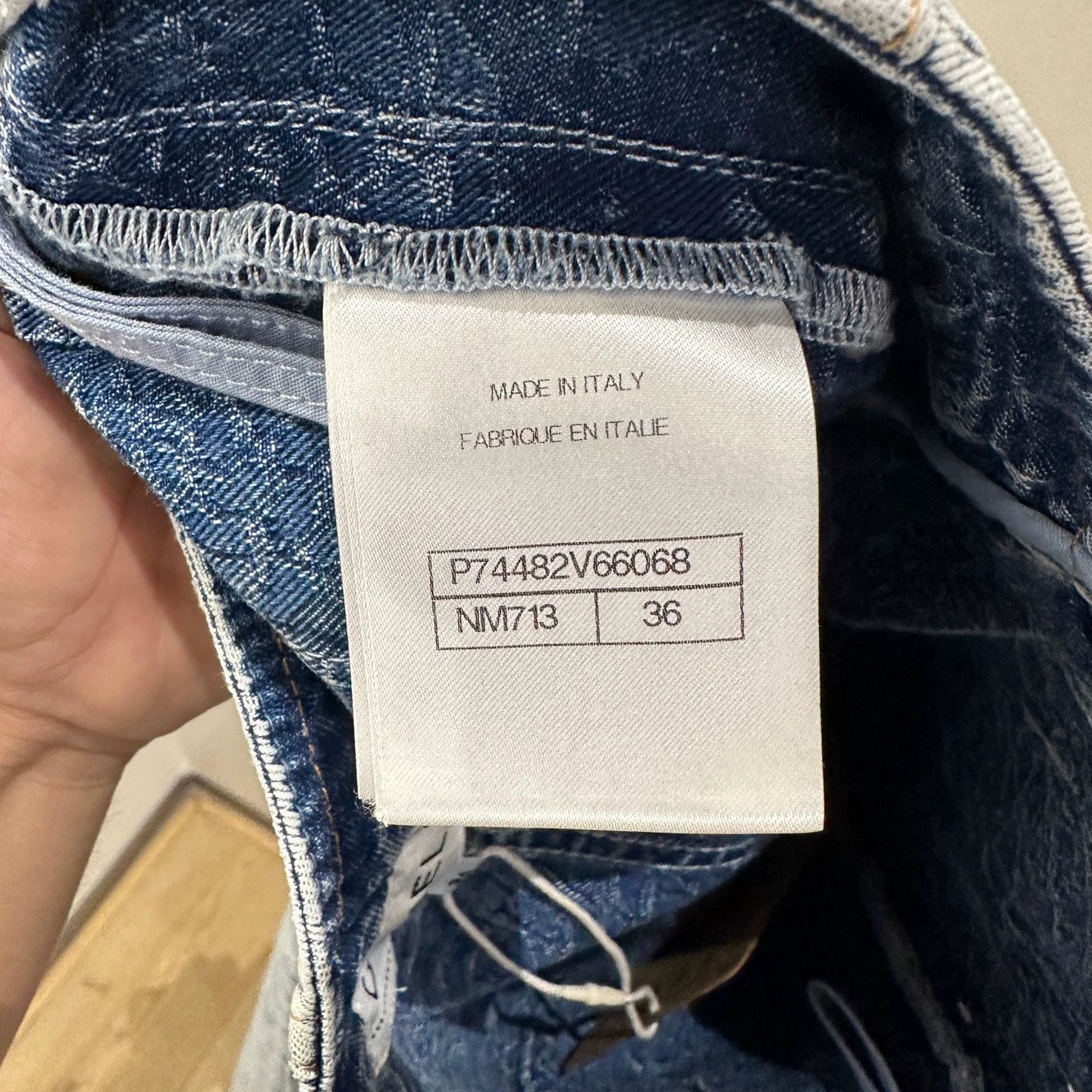 Chanel Chanel 23P Full Print Camellia Straight Jeans 36 Size 26" / US 2 / IT 38 - 4 Thumbnail