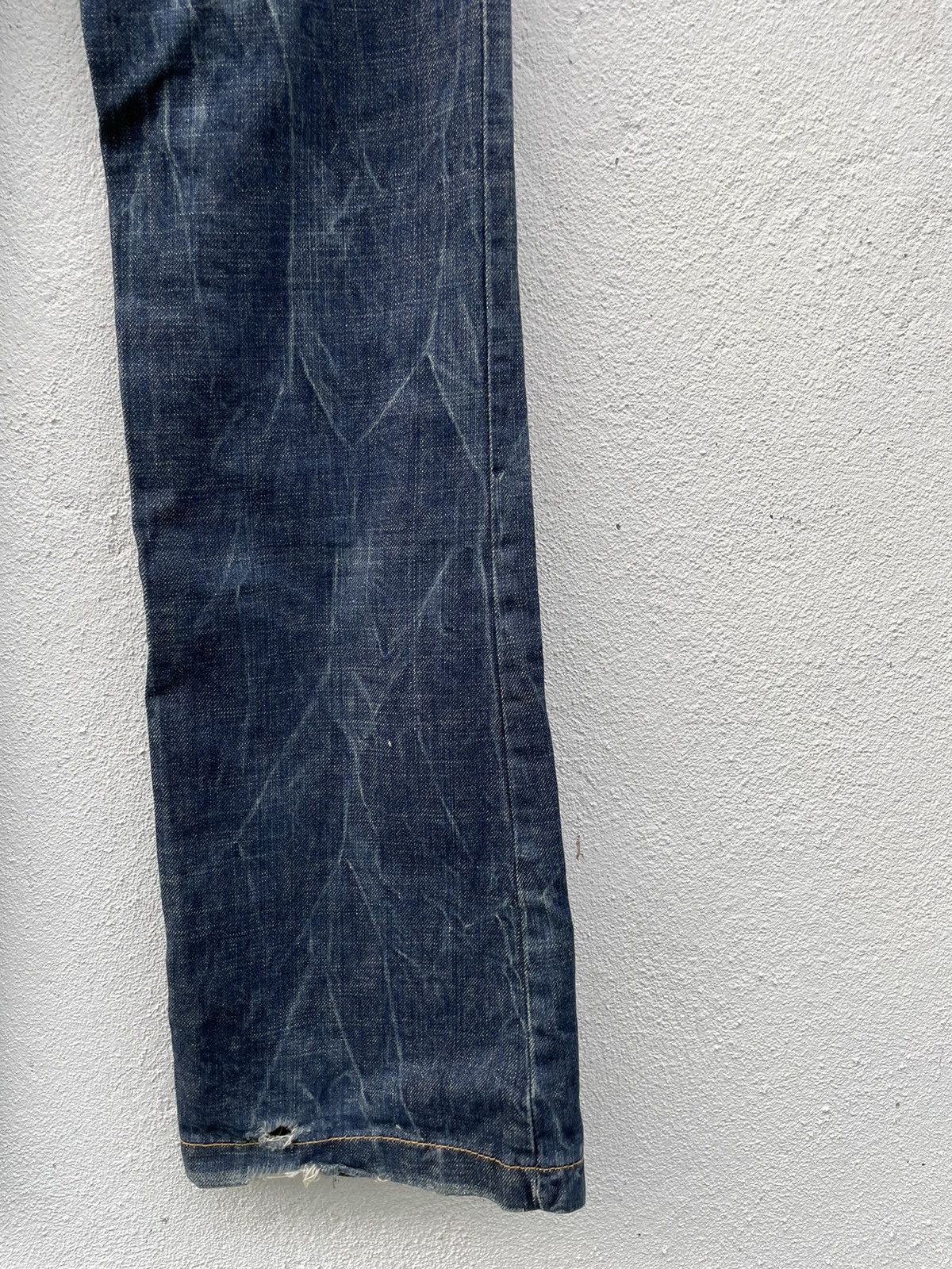If Six Was Nine × Japanese Brand Vintage Y2K Red Pepper Gold Label Flare Low Rise Denim Jeans Size US 30 / EU 46 - 12 Thumbnail