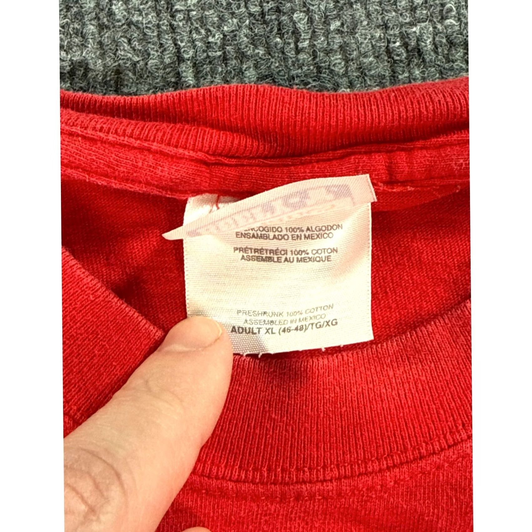 Hanes VINTAGE Ohio State Buckeyes Shirt Mens XL Red 2002 National Champions Long Sleeve Hanes Beefy-T Size US XL / EU 56 / 4 - 5 Thumbnail