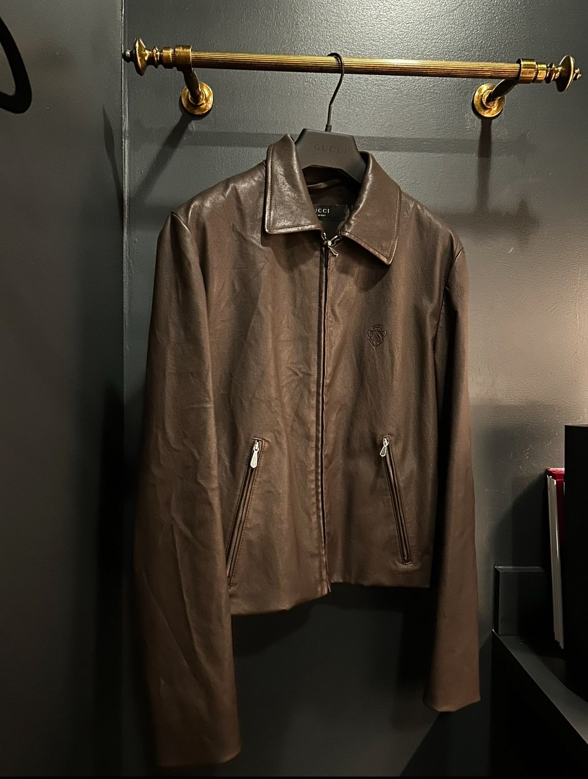 Gucci UNRELEASED Runway Demna GUCCI Leather Jacket Size US M / EU 48-50 / 2 - 1 Thumbnail