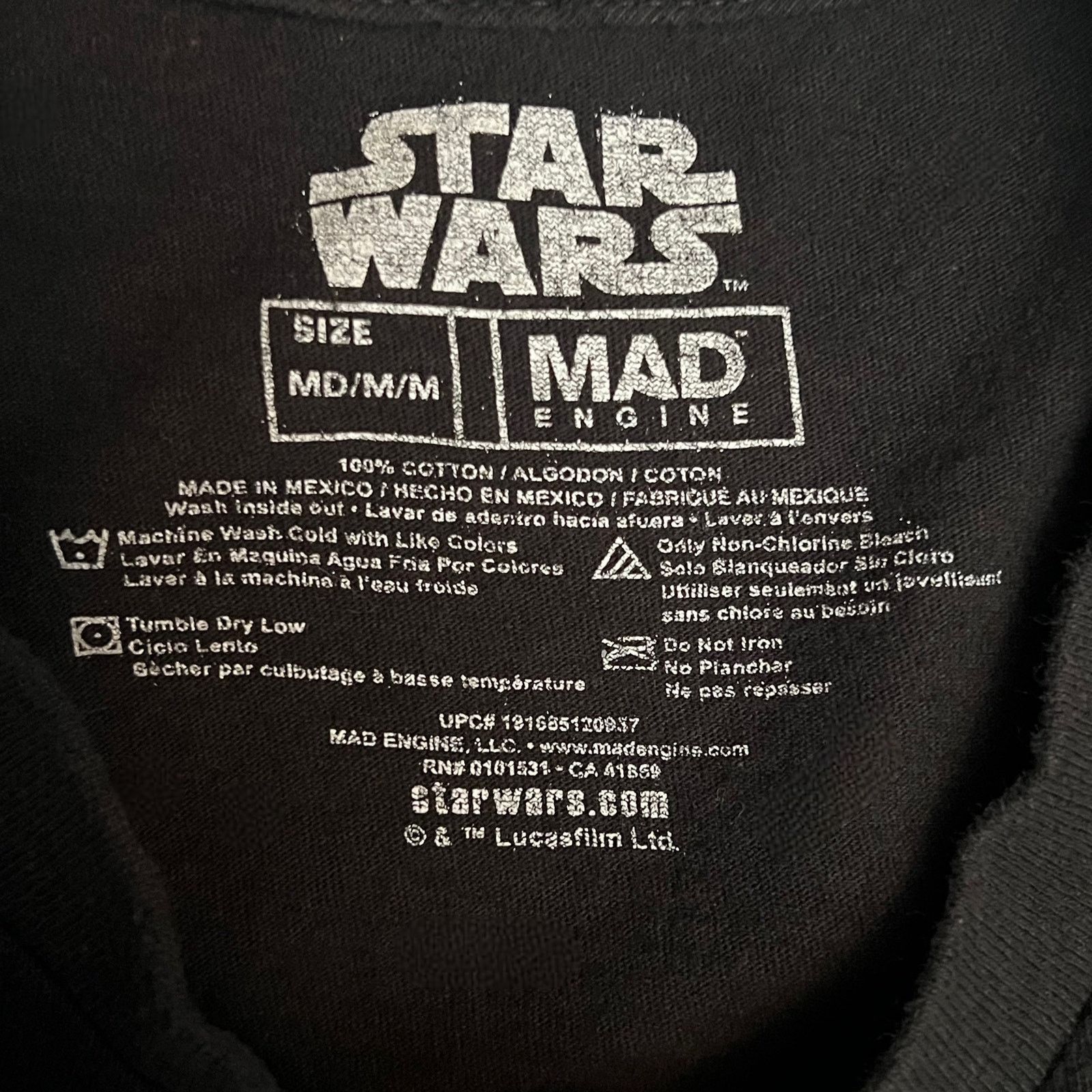 Mad Engine Star Wars Gorillaz Style Vader Boba Darkside T-Shirt Size US M / EU 48-50 / 2 - 3 Thumbnail