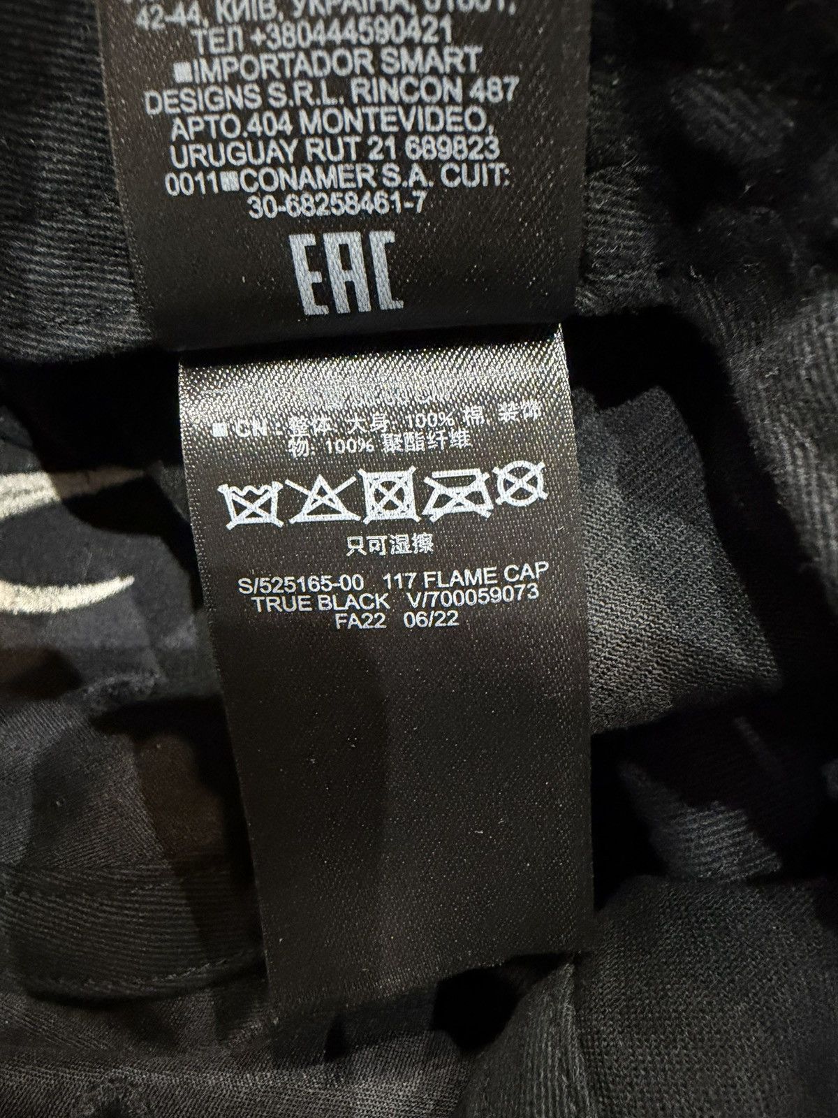 Balenciaga × Gap × Kanye West Yeezy Gap Engineered by Balenciaga Flame Cap - Authentic Size ONE SIZE - 9 Thumbnail