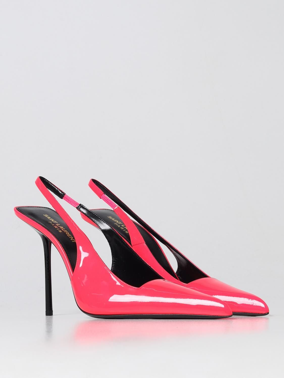 Saint Laurent Paris o1y0126 Soft Leather Pumps in Fuchsia Size US 9 / IT 39 - 3 Thumbnail