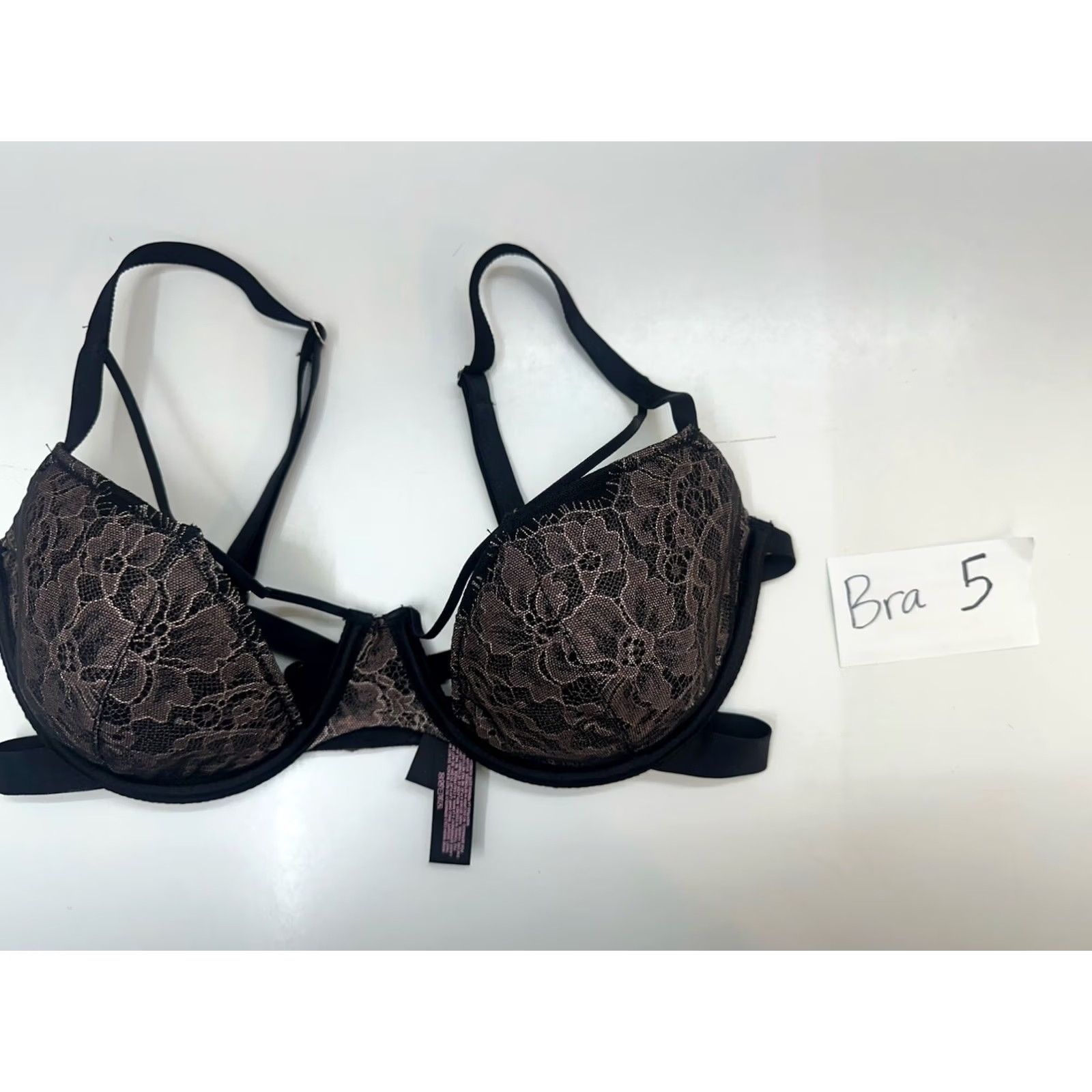 Victoria's Secret Victoria's Secret Bra 34DD Lined Demi Black Underwired T-Shirt Cup DD Womens lingerie Size ONE SIZE - 8 Thumbnail
