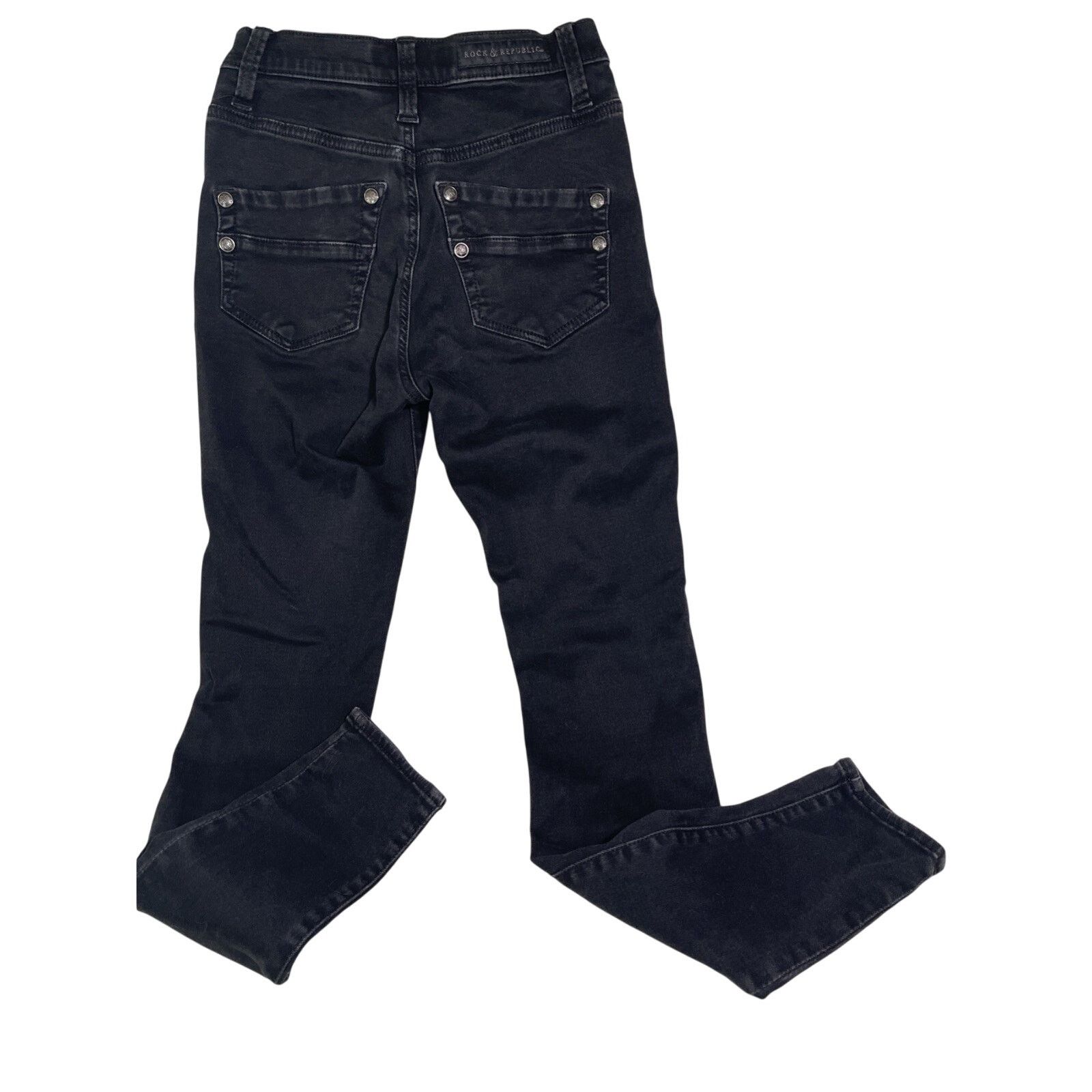 Rock & Republic Rock & Republic High Roller Women's Size 24”Black Denim Size 24" / US 00 / IT 34 - 3 Thumbnail